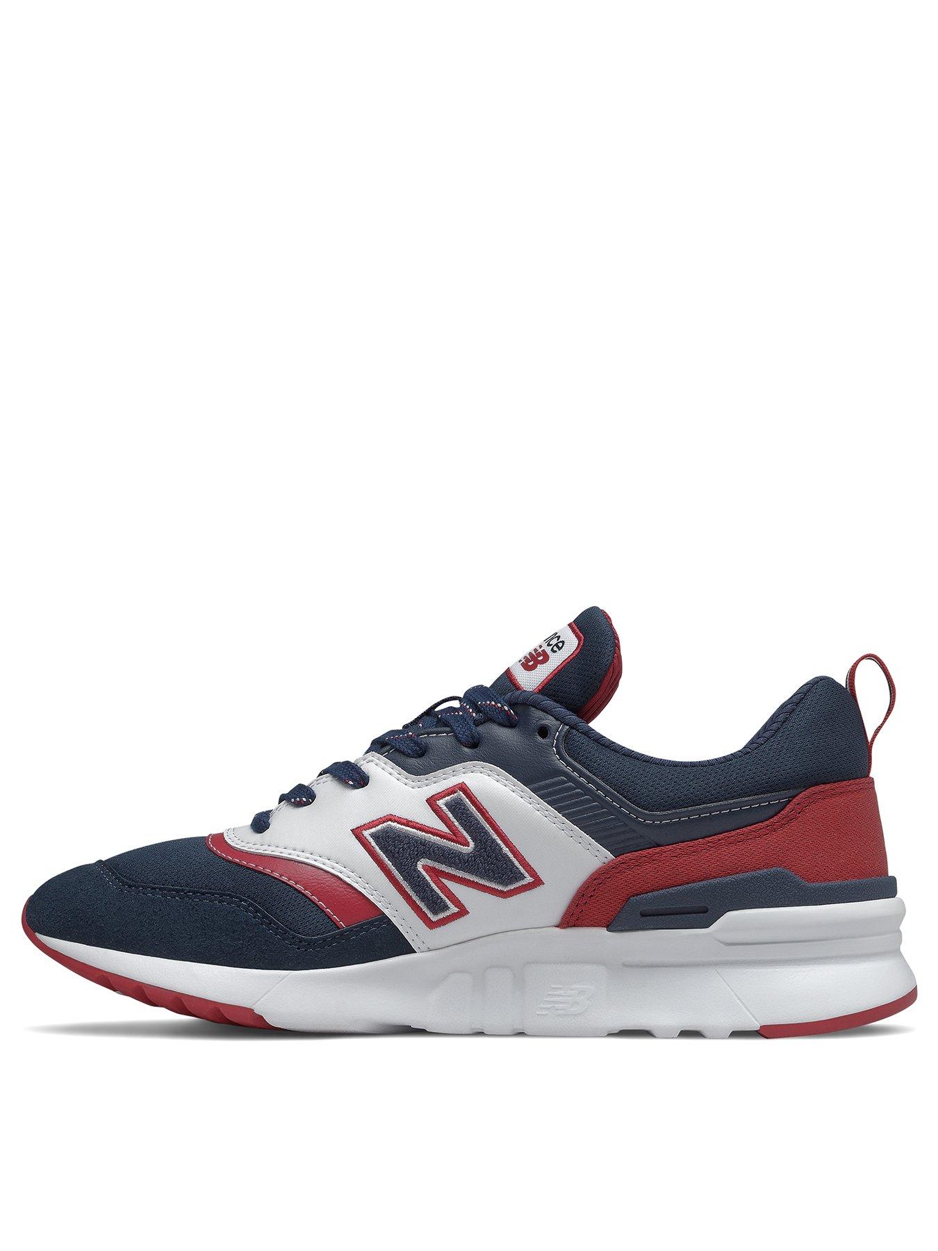 new balance 997 navy red