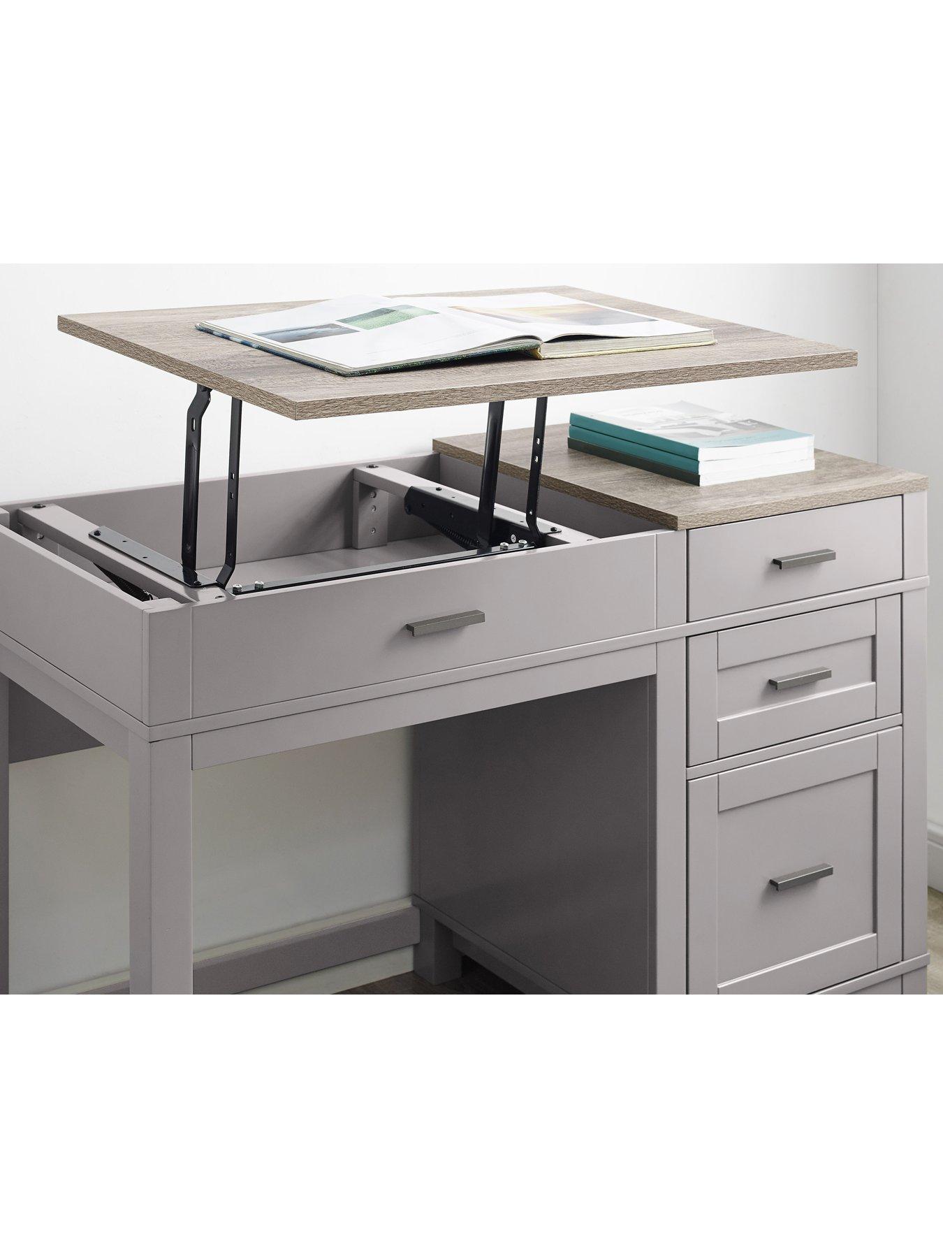 undefined Carver Lift Up Desk - Grey