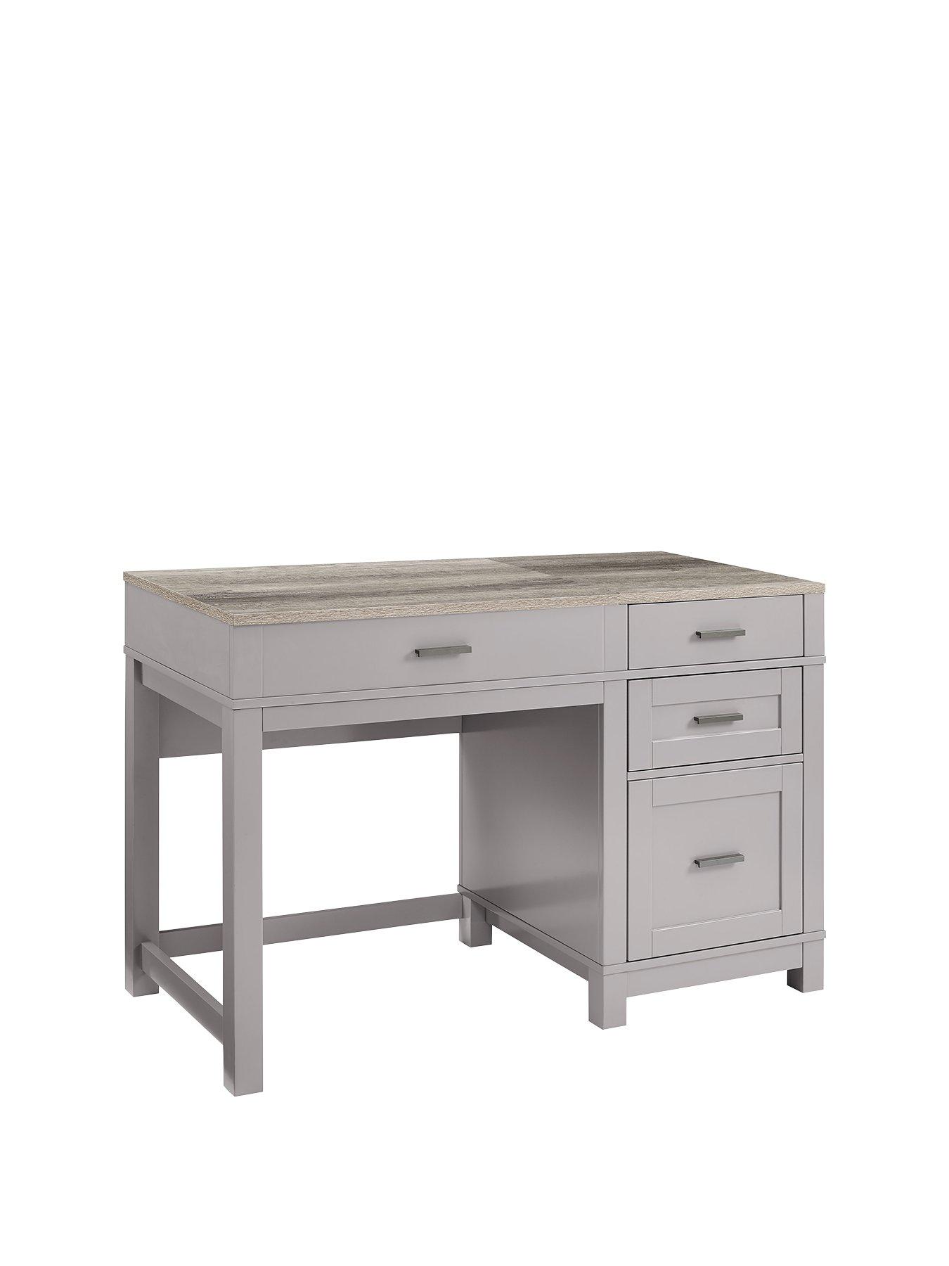 Product photograph of Dorel Home Carver Lift Up Desk - Grey from very.co.uk