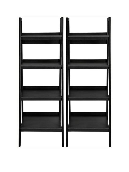 stillFront image of dorel-home-set-of-2nbsplawrence-ladder-bookcases
