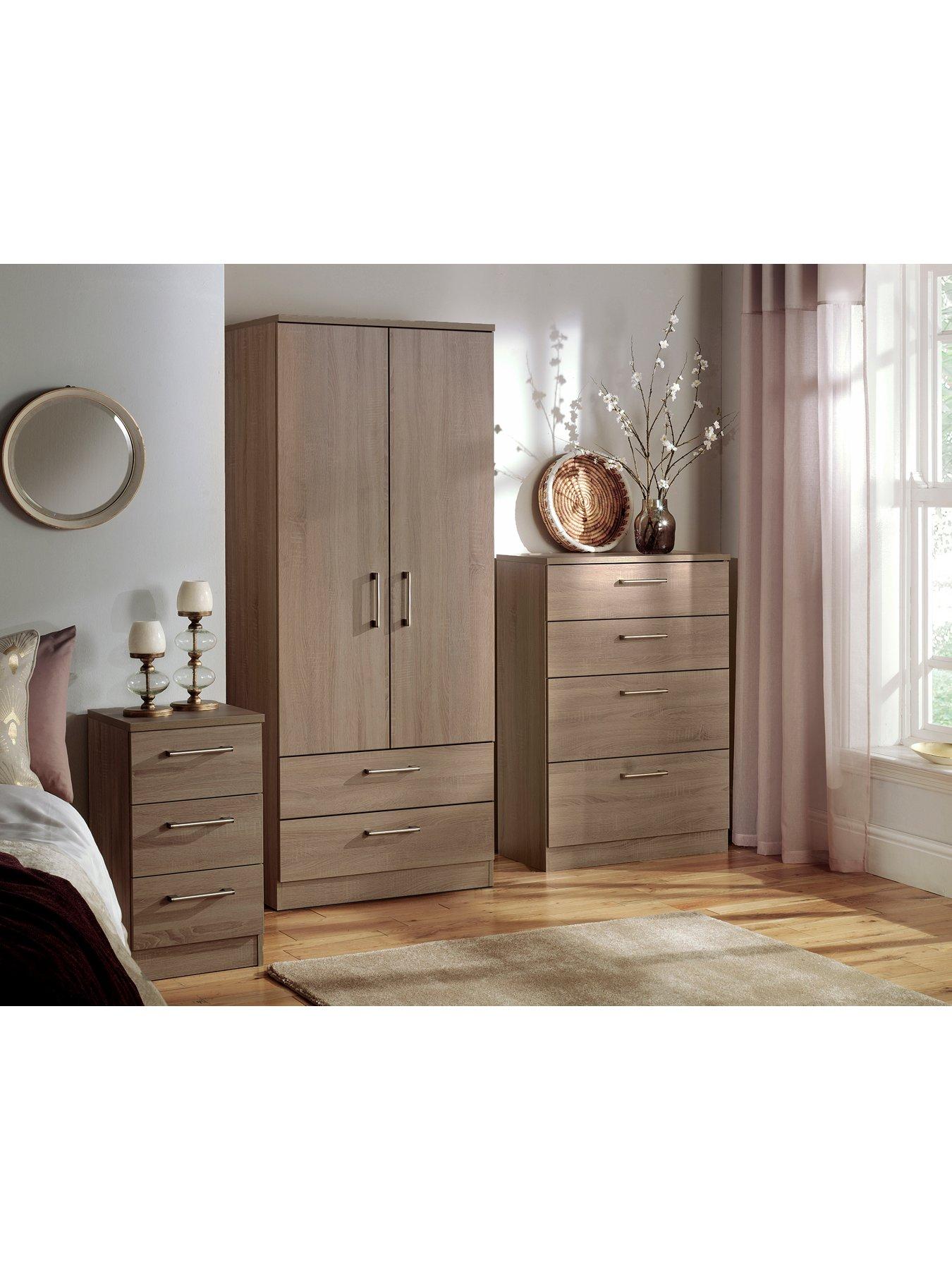 Product photograph of Swift Halton Ready Assembled 2 Drawer 2 Door Wardrobe - Fsc Reg Certified from very.co.uk