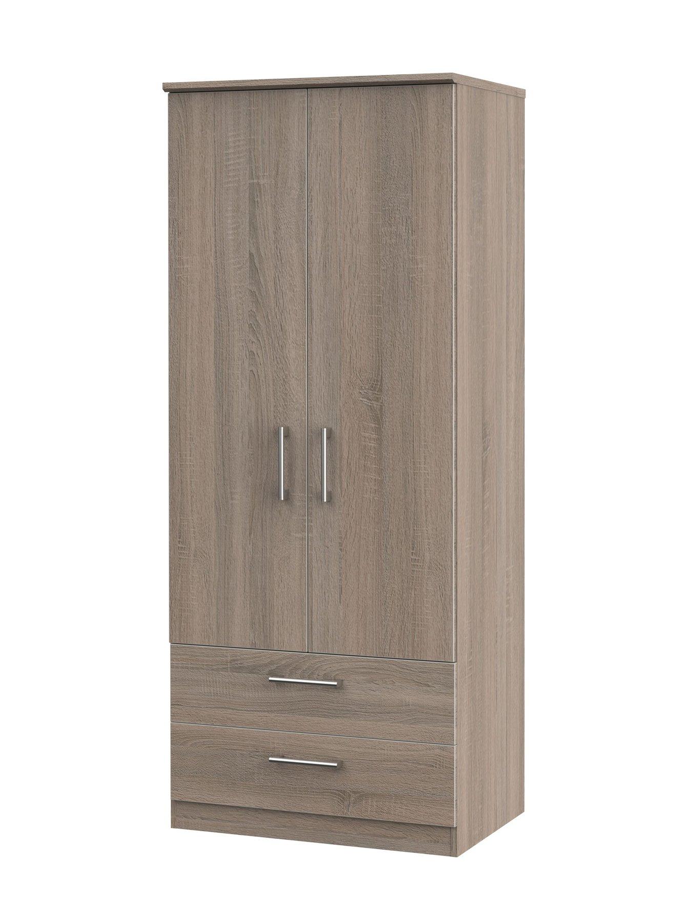 SWIFT Halton Ready Assembled 2 Drawer, 2 Door Wardrobe - FSC® Certified ...