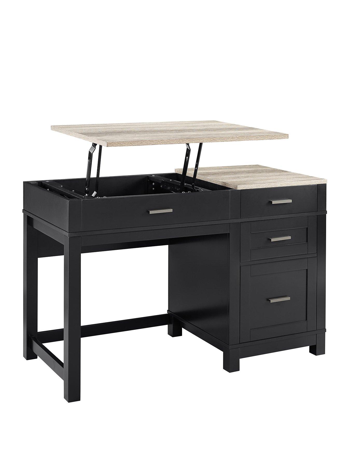 Image 3 of 4 of Dorel Home Carver Lift Up&nbsp;Desk - Black