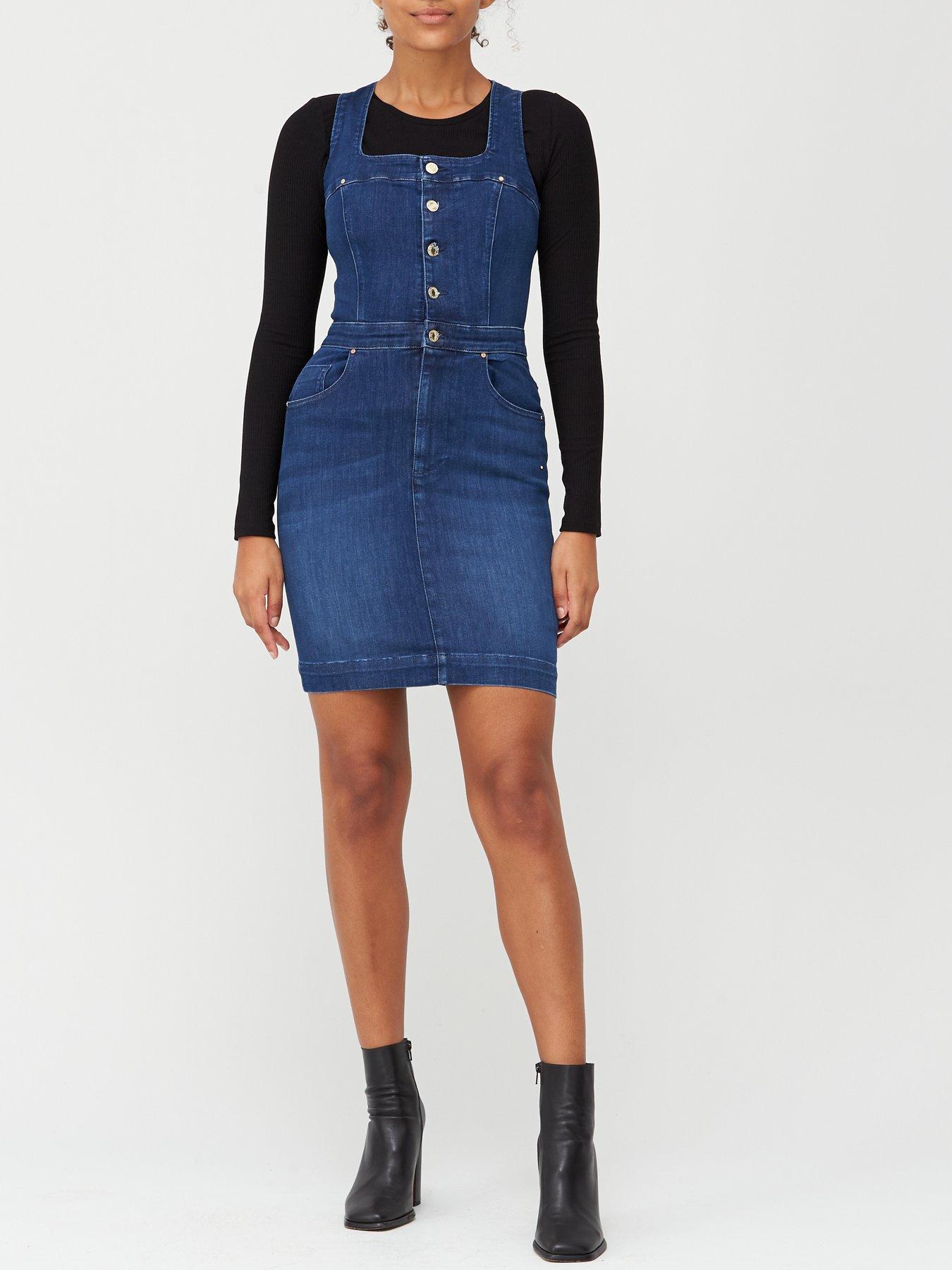 stretch denim dress uk