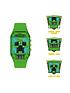  image of minecraft-digital-dial-green-silicone-strap-kids-watch