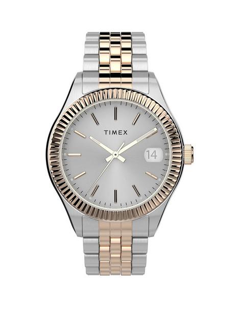 timex-waterbury-silver-and-gold-detail-date-dial-two-tone-stainless-steel-bracelet-ladies-watch