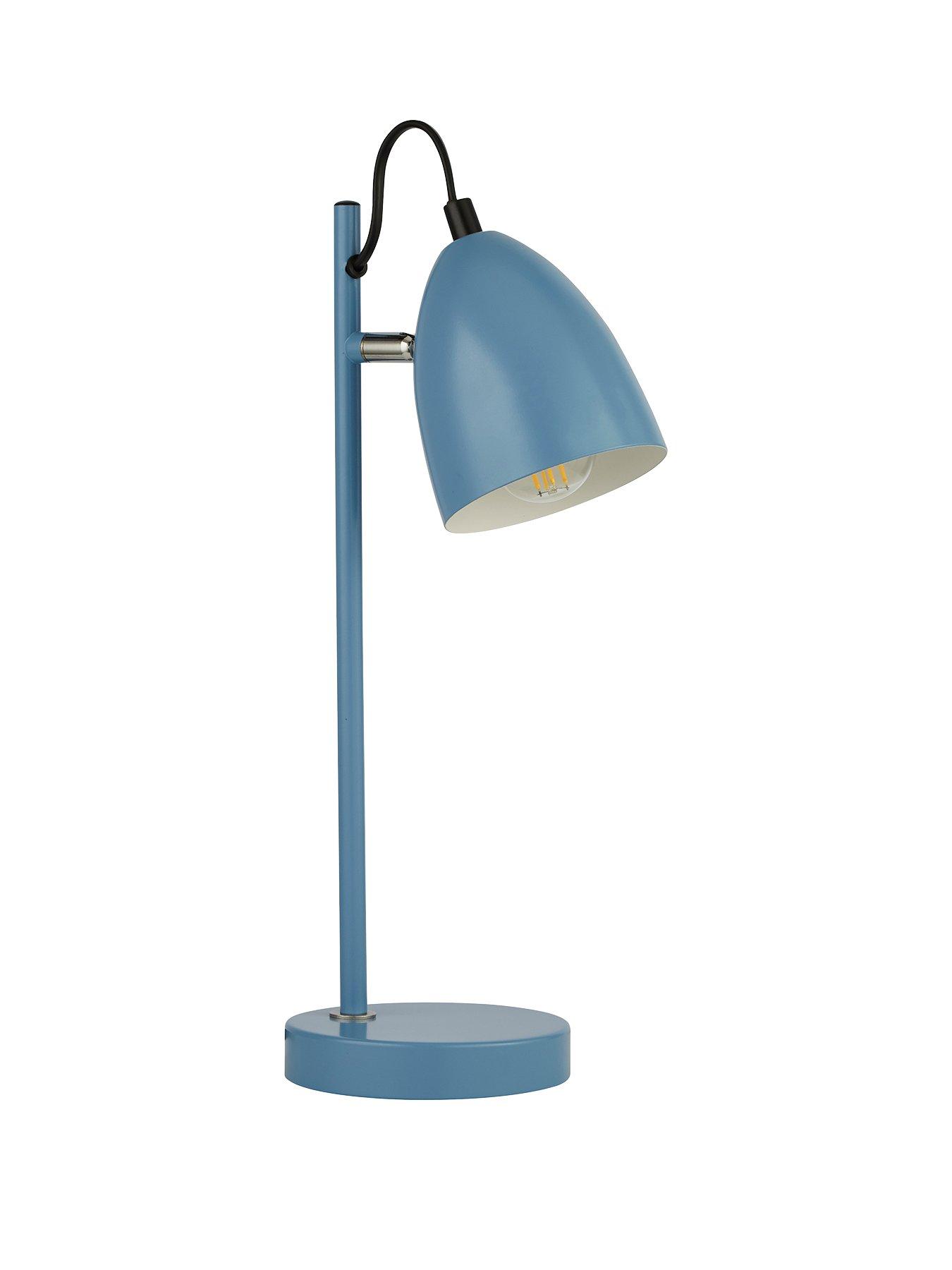 blue task lamp