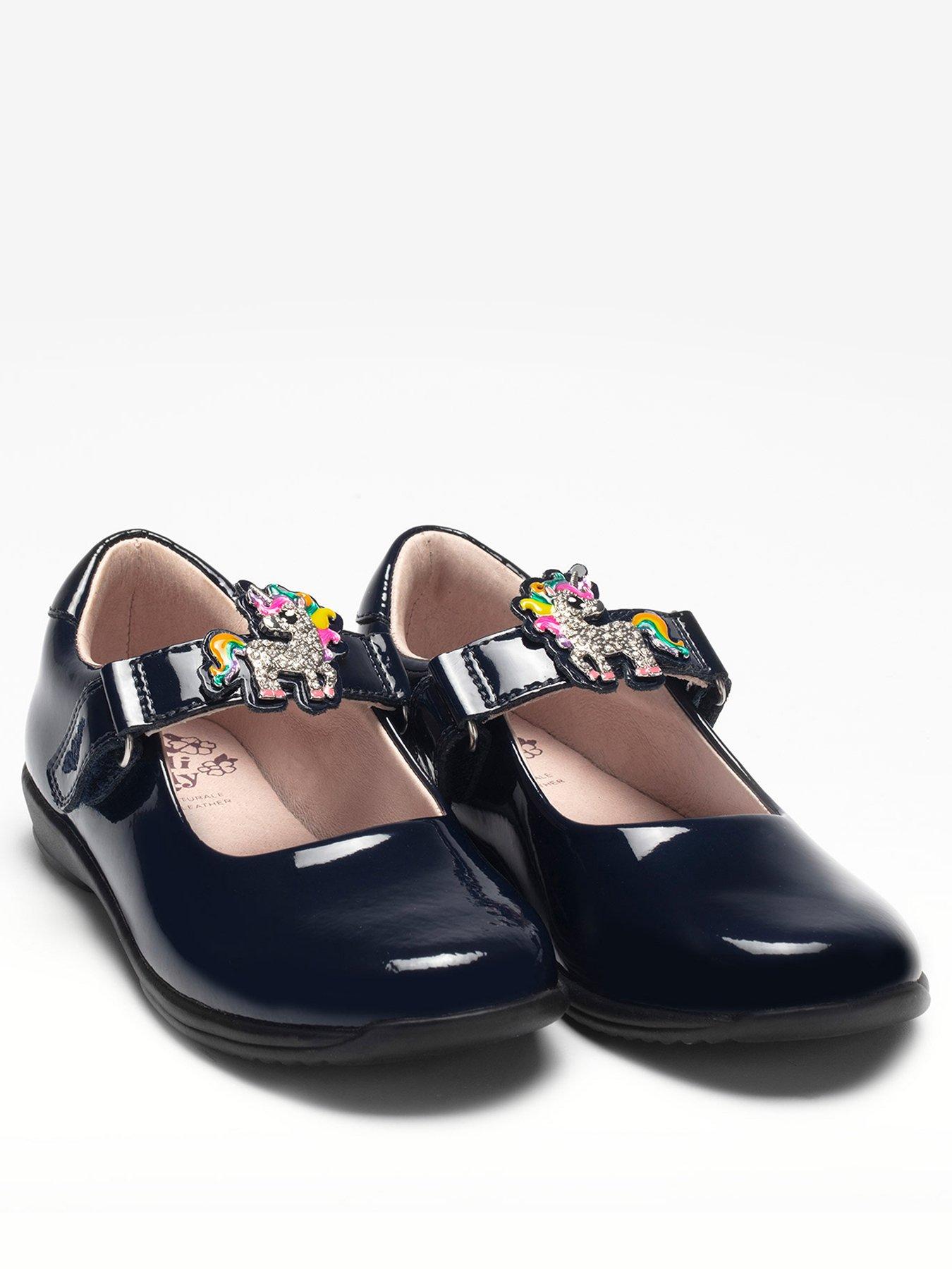 navy blue girls school shoes