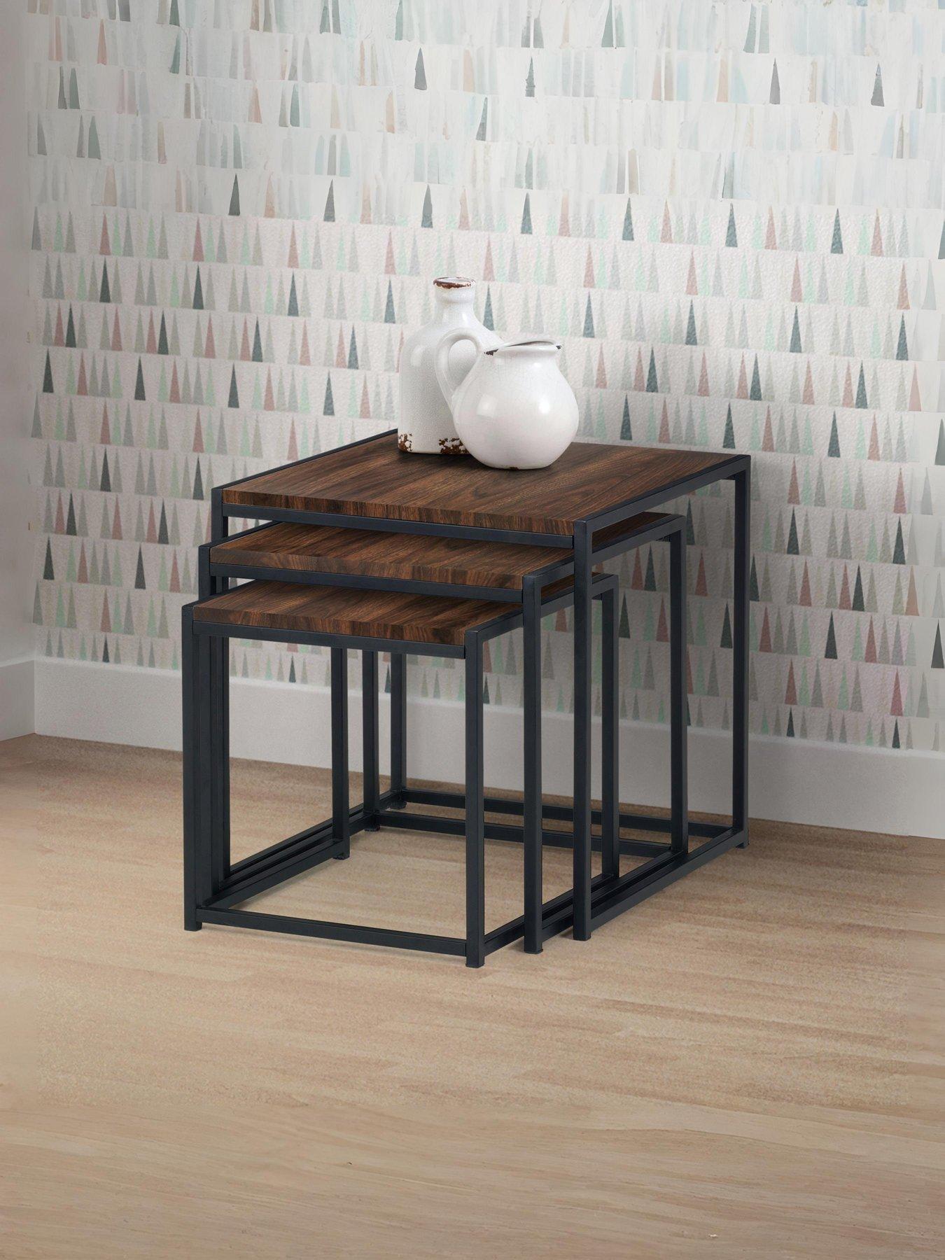 Julian Bowen Tribeca Nest of 3 Tables in Walnut
