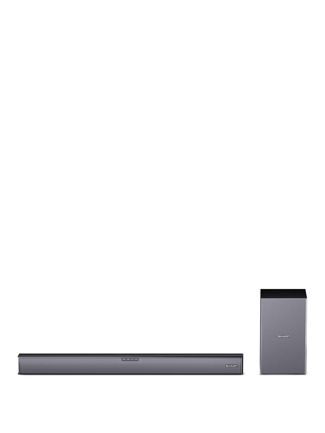 slim soundbar with wireless subwoofer