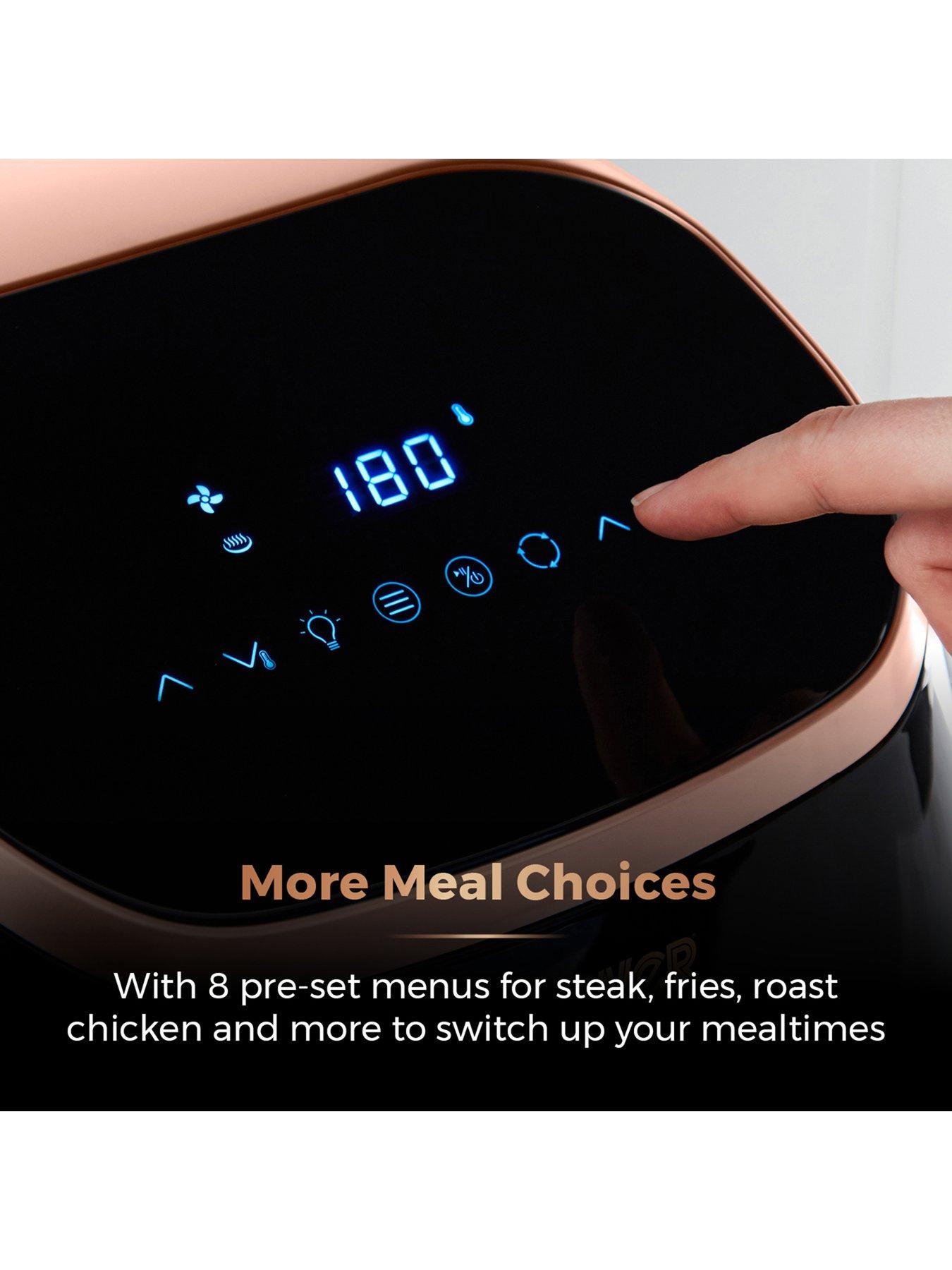 Image 5 of 7 of Tower T17039RGB Xpress Pro 5-in-1 Digital Air Fryer Oven with Rapid Air Circulation, 60-Minute Timer, 11L, 2000W, Black &amp; Rose Gold