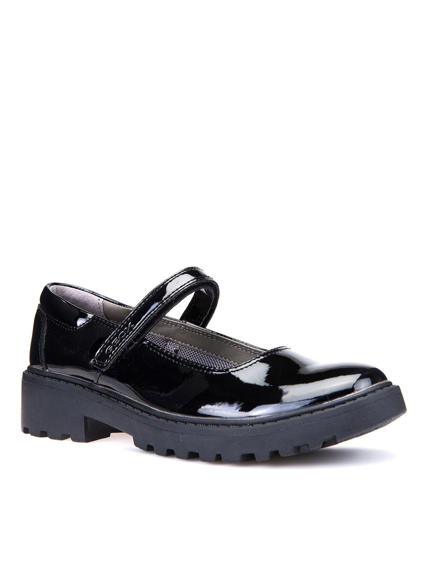  Girls Casey Patent Mary Jane School Shoe - Black