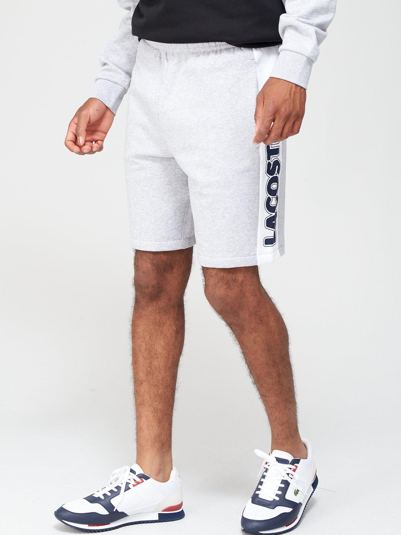 mens grey lacoste shorts