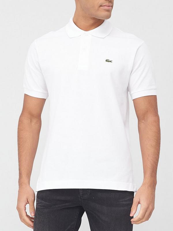 Lacoste Classic L.12.12 Pique Polo Shirt - White | Very.co.uk