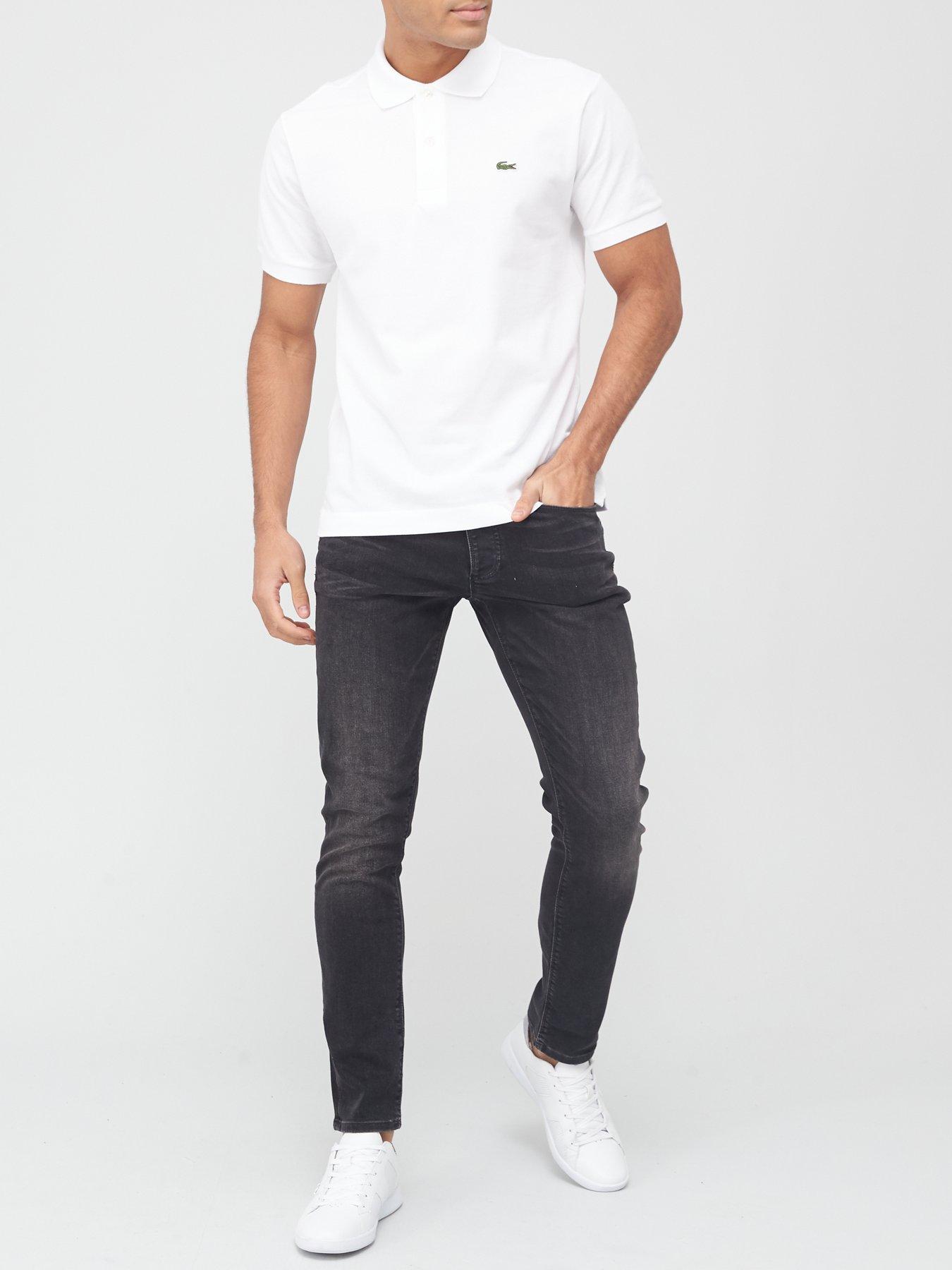 Image 3 of 4 of Lacoste L12.12 Classic Fit Piqu&eacute; Polo Shirt - White