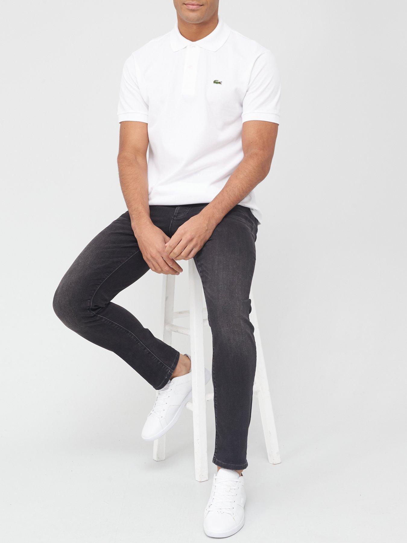 Image 4 of 4 of Lacoste L12.12 Classic Fit Piqu&eacute; Polo Shirt - White