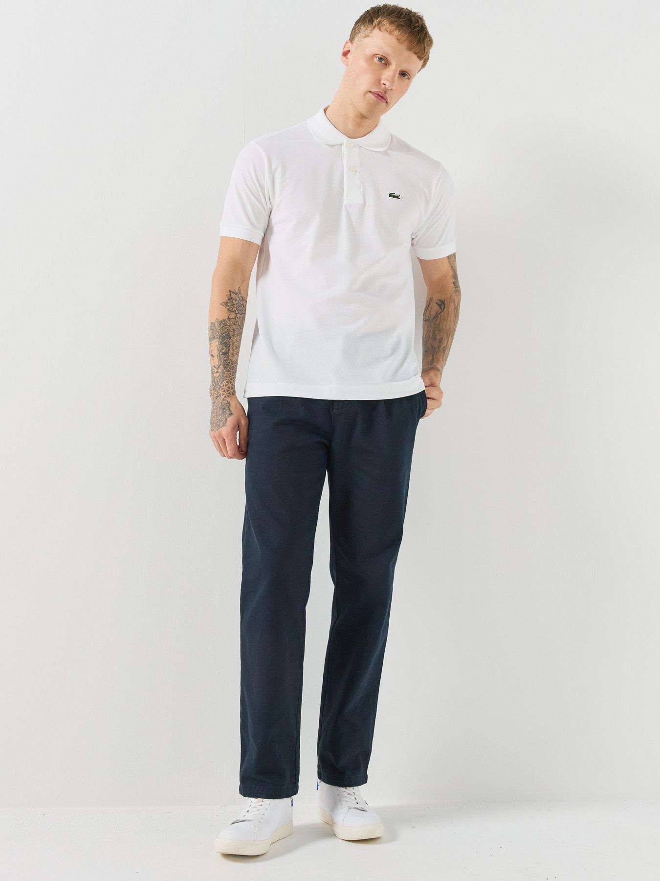 Image 6 of 6 of Lacoste L12.12 Classic Fit Piqu&eacute; Polo Shirt - White
