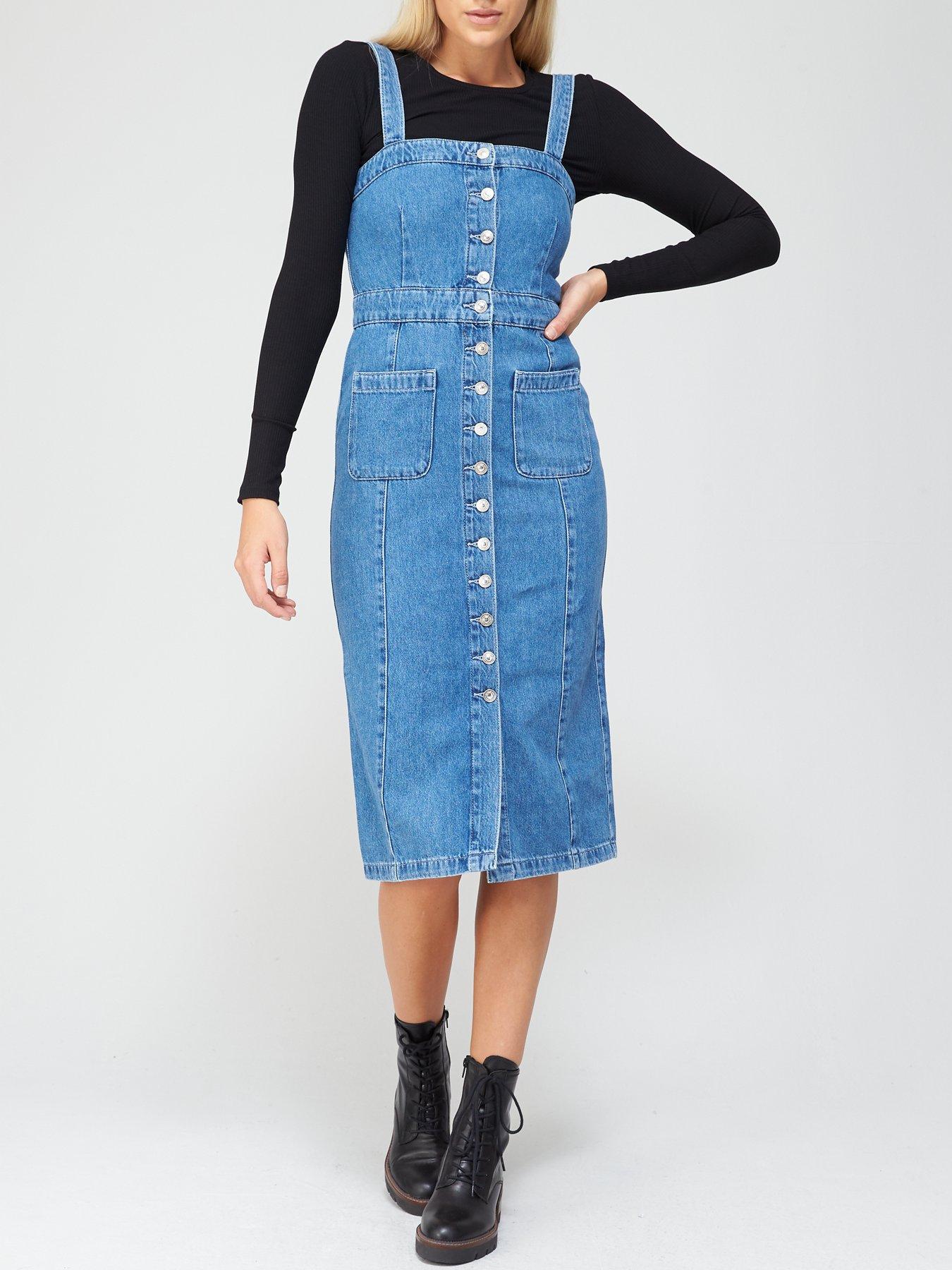 all saints denim dress