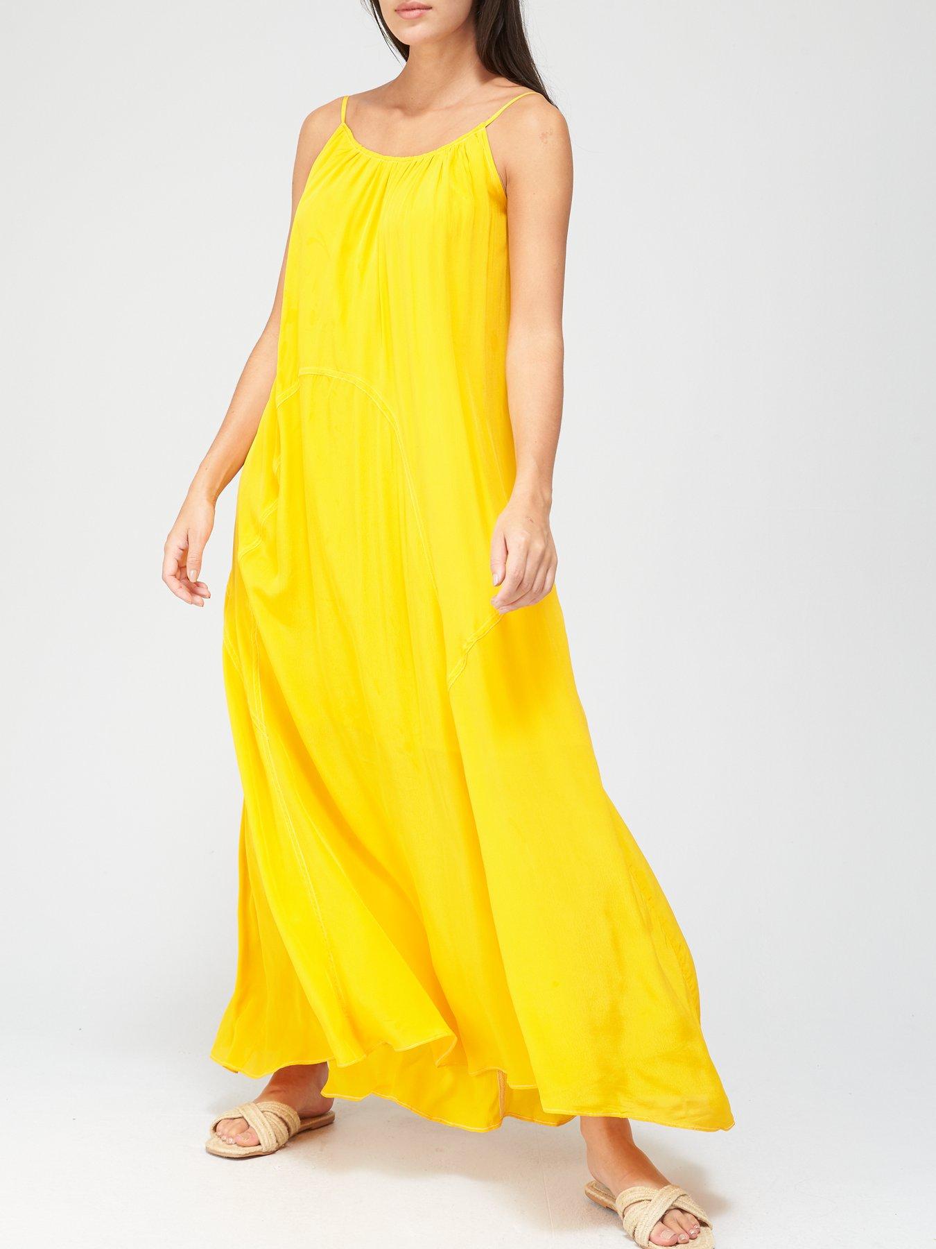 women's yellow dresses uk