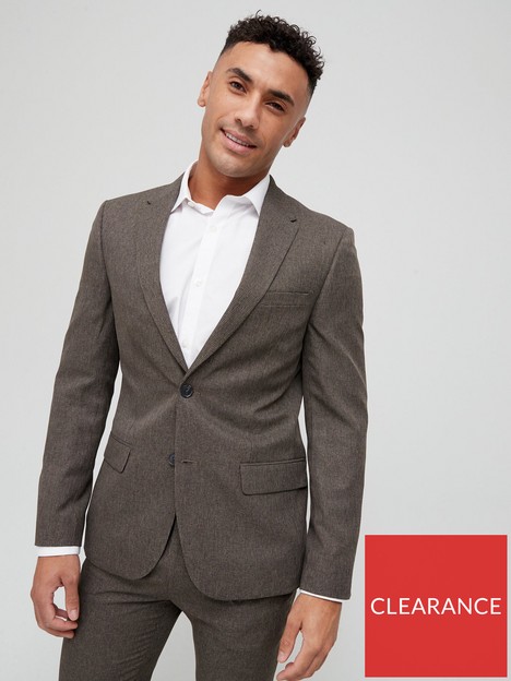 river-island-micro-check-skinny-fit-suit-jacket-brown