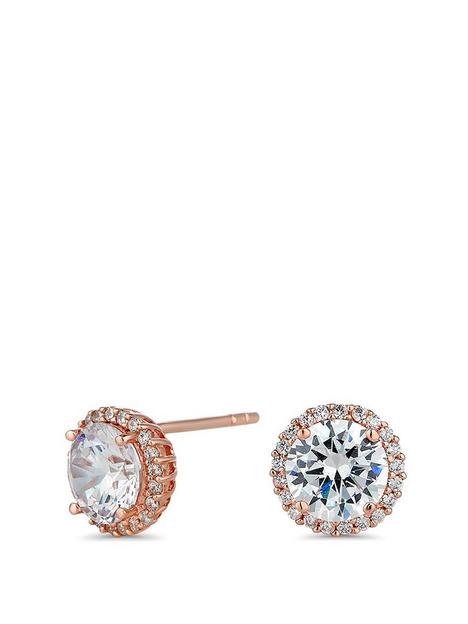 simply-silver-14ct-rose-gold-plate-halo-studs