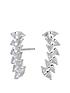  image of simply-silver-cubic-zirconia-marquise-ear-climber-earrings