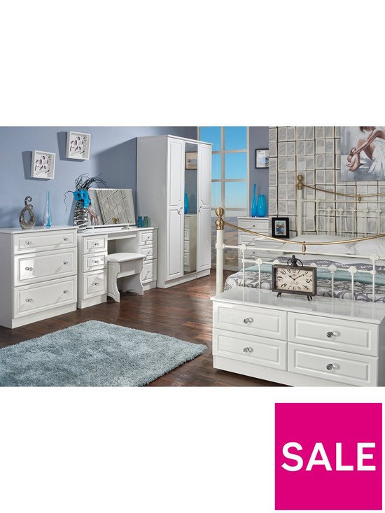 stillFront image of swift-clarence-3-piece-ready-assembled-package--nbsp5-drawer-chest-and-2-bedside-chests