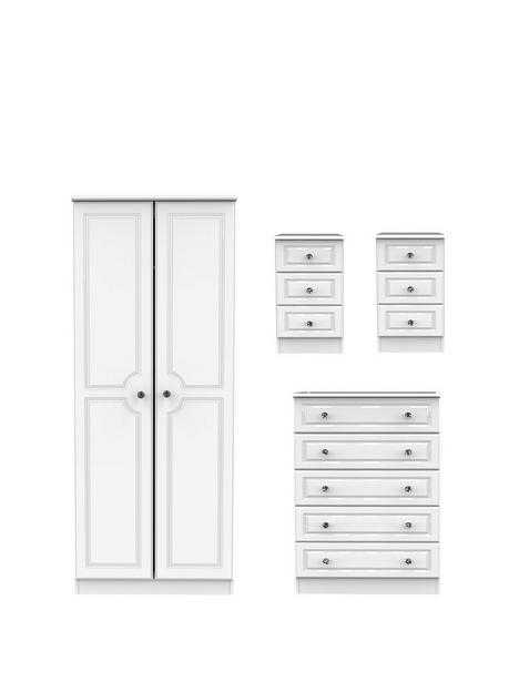swift-clarence-4-piece-ready-assembled-package-2-doornbspwardrobe-5-drawer-chest-and-2-bedside-chests