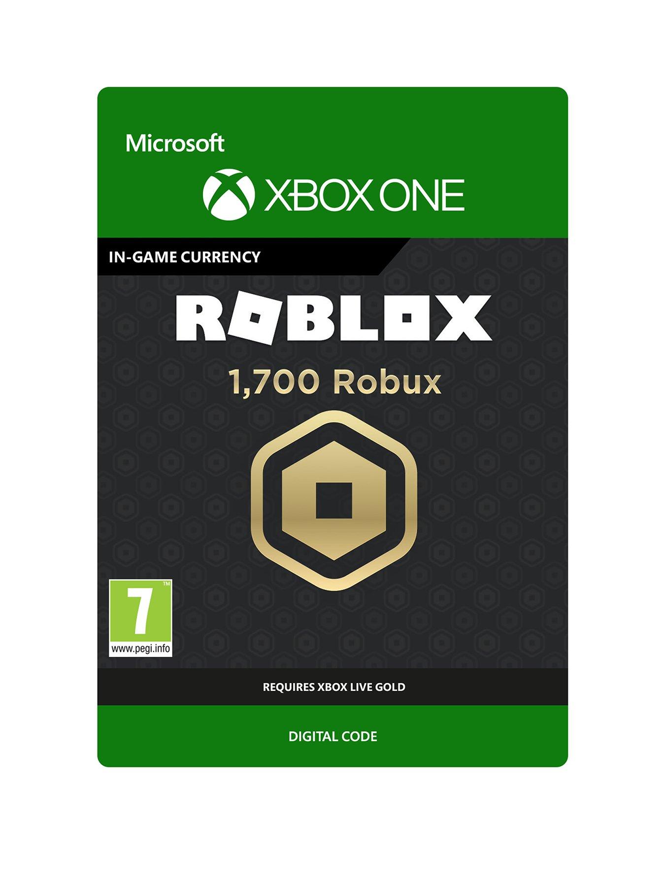 Xbox One 1 700 Robux For Xbox Digital Download Very Co Uk - roblox song code for short skirt long jacket