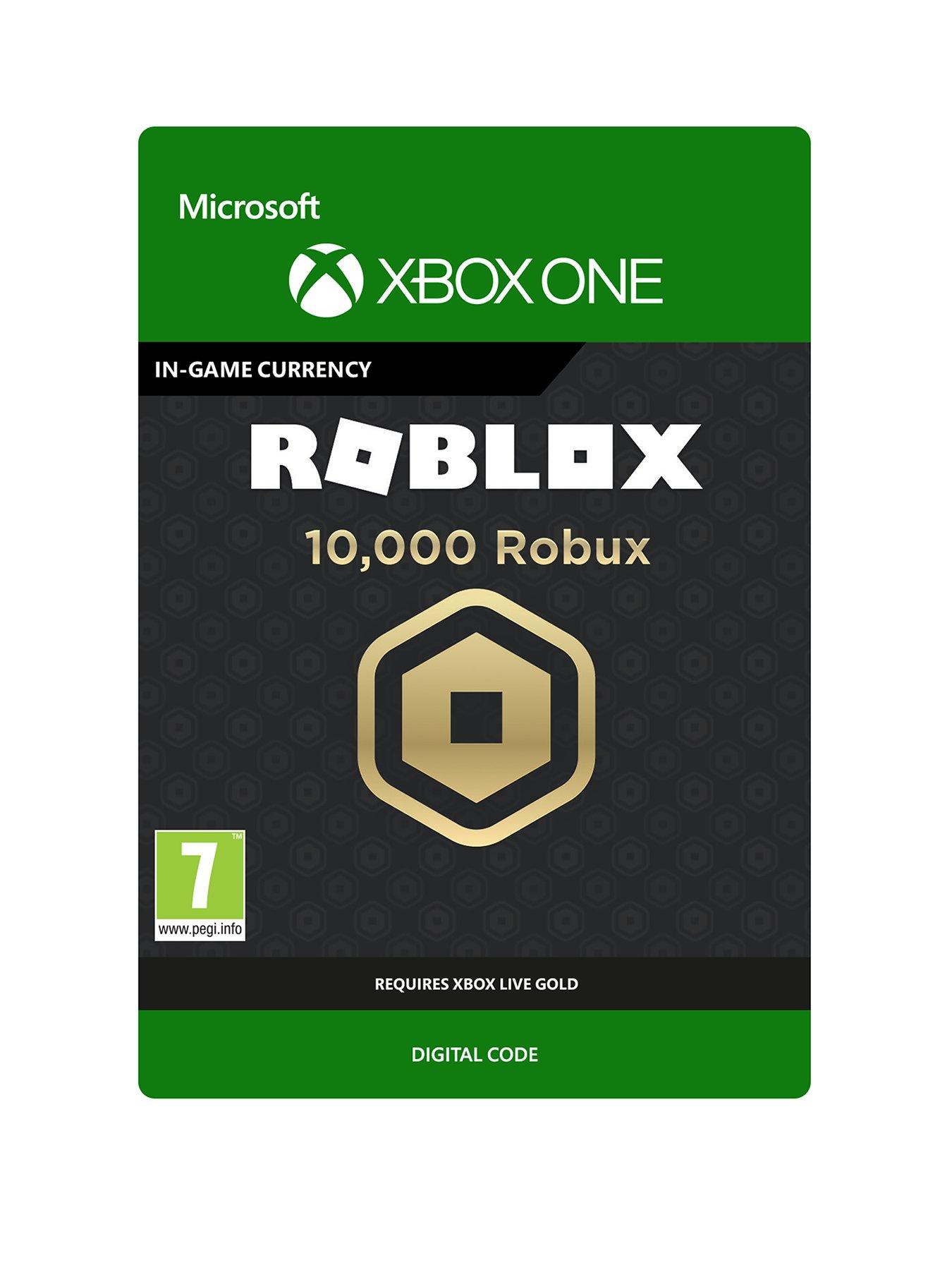 Xbox One 10 000 Robux For Xbox Digital Download Very Co Uk - rich account worth of 10000 robux roblox youtube