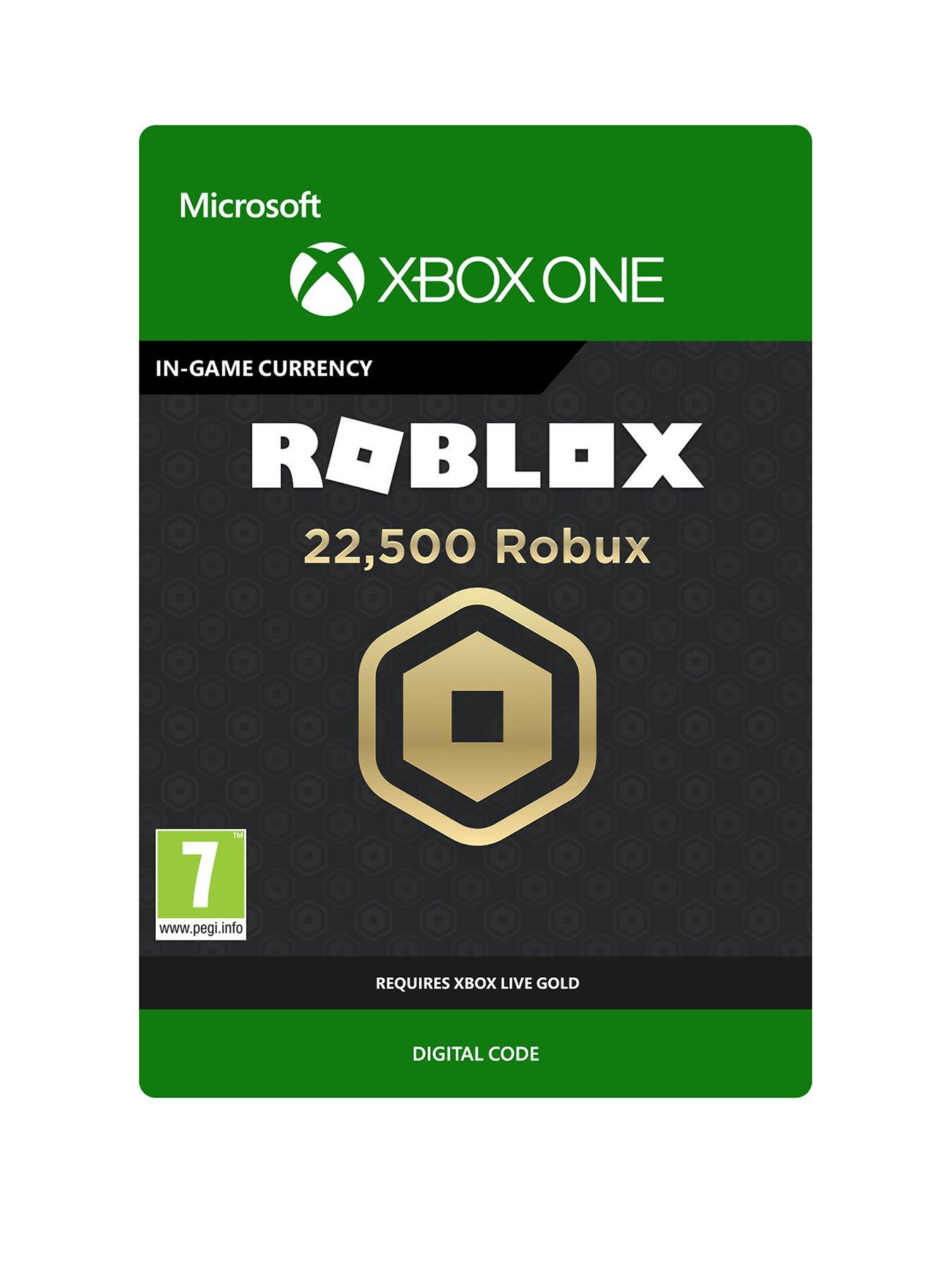 Xbox One 22 500 Robux For Xbox Digital Download Very Co Uk - 22500 robux code 2019