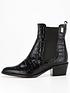  image of barbour-international-zara-leather-pointed-toe-ankle-boot-black