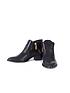  image of barbour-international-alexis-leather-side-zip-ankle-boot-black
