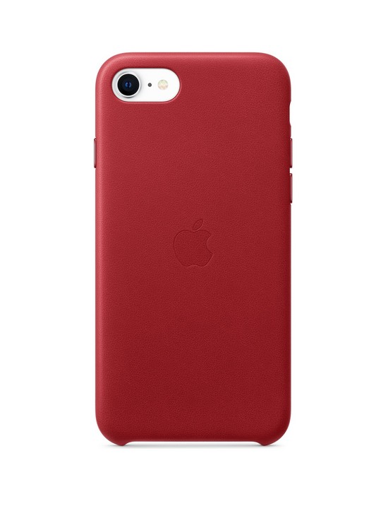 stillFront image of apple-iphonenbspse-leather-case-red