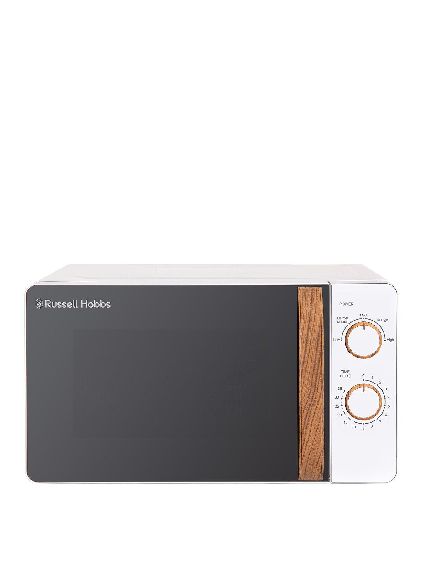 Product photograph of Russell Hobbs Rhmm713 Scandi Compact White Manual Microwave from very.co.uk