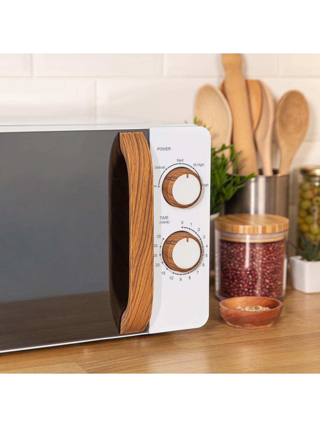 Image 5 of 8 of Russell Hobbs RHMM713 Scandi Compact White Manual Microwave