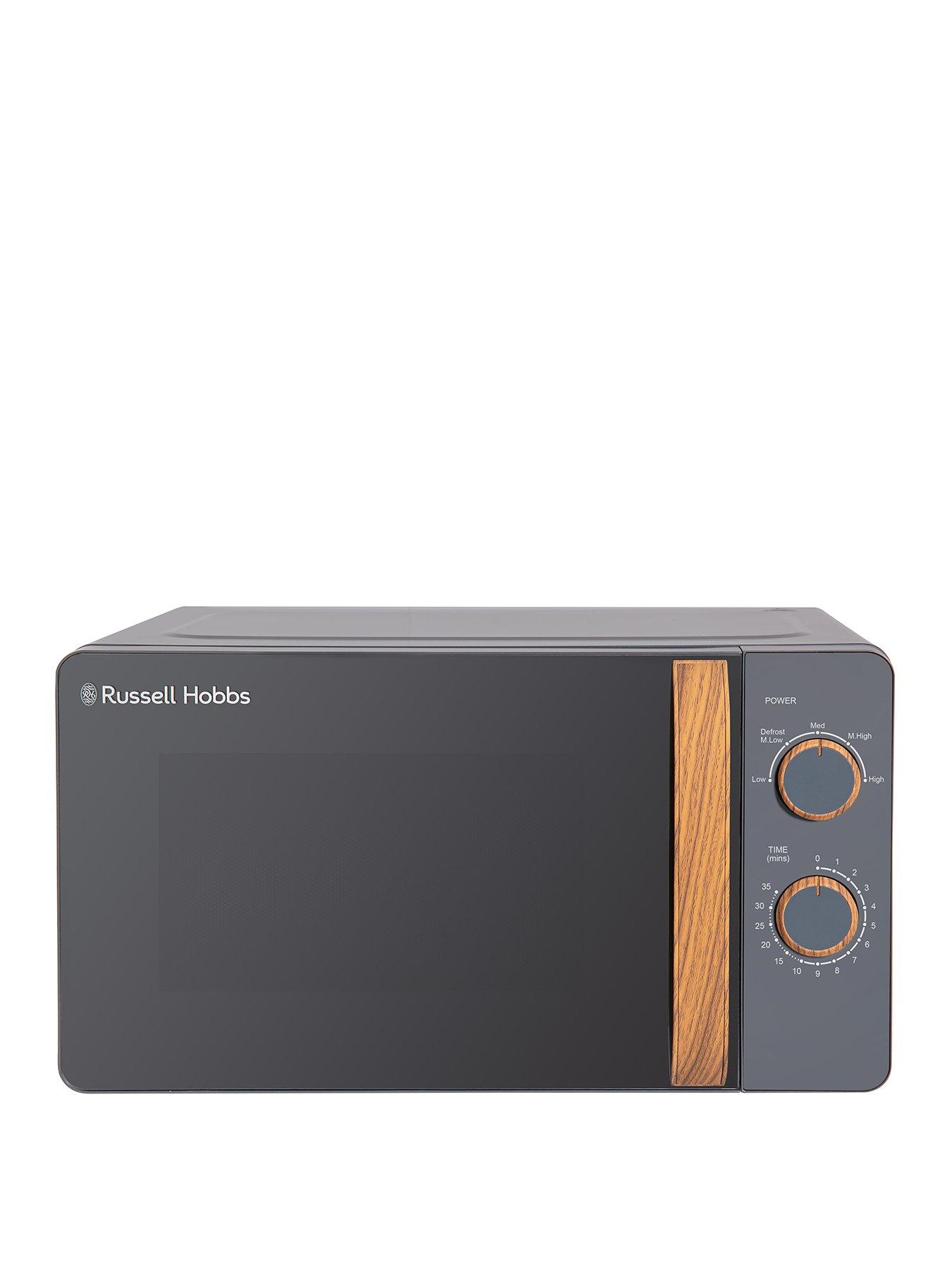 Product photograph of Russell Hobbs Rhmm713g Scandi Compact Grey Manual Microwave from very.co.uk