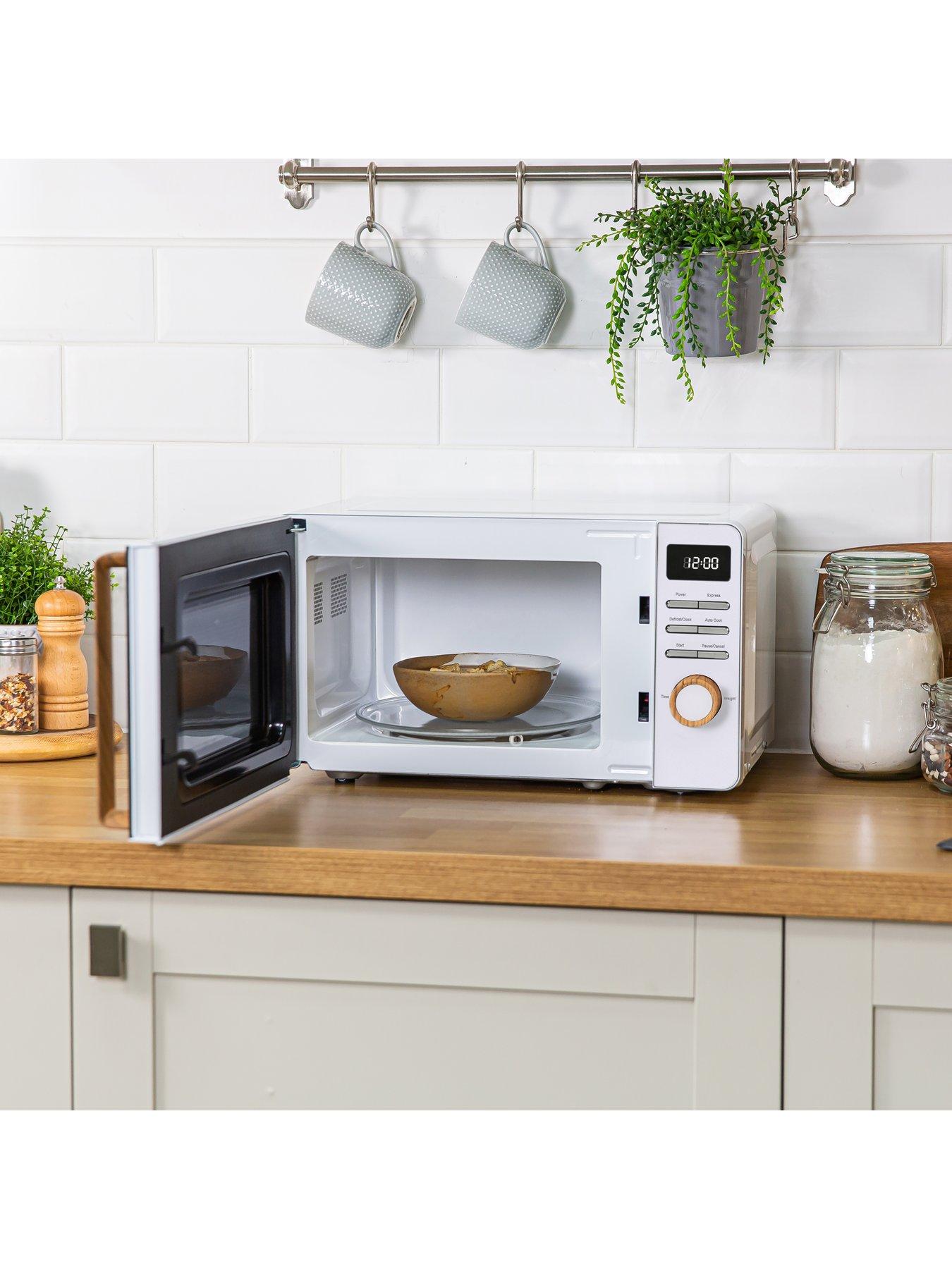 Russell Hobbs RHMD714 Scandi White Digital Microwave | Very.co.uk