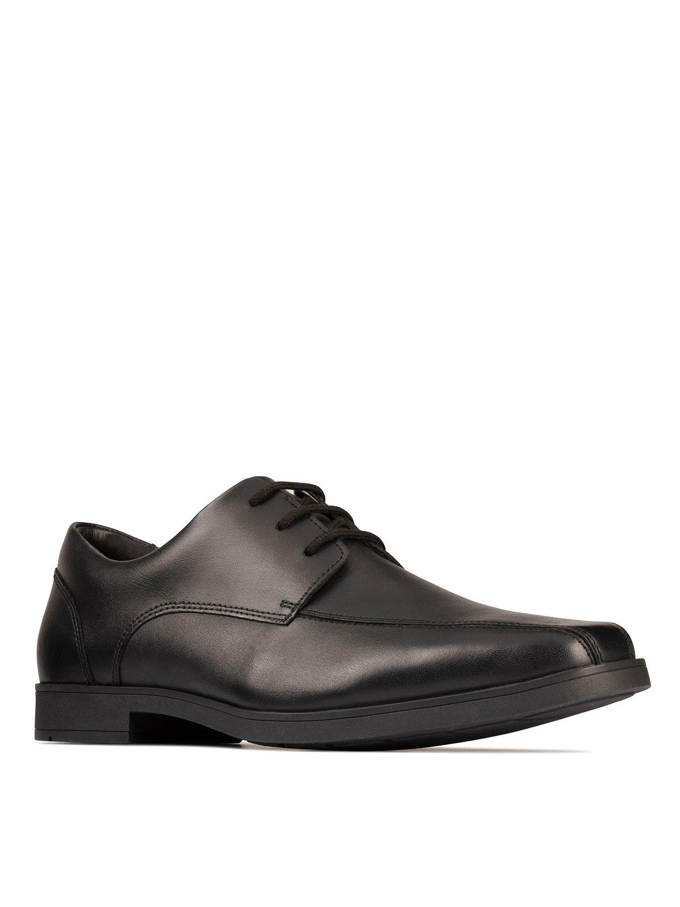 undefined Youth Scala Step Lace Up School Shoe - Black