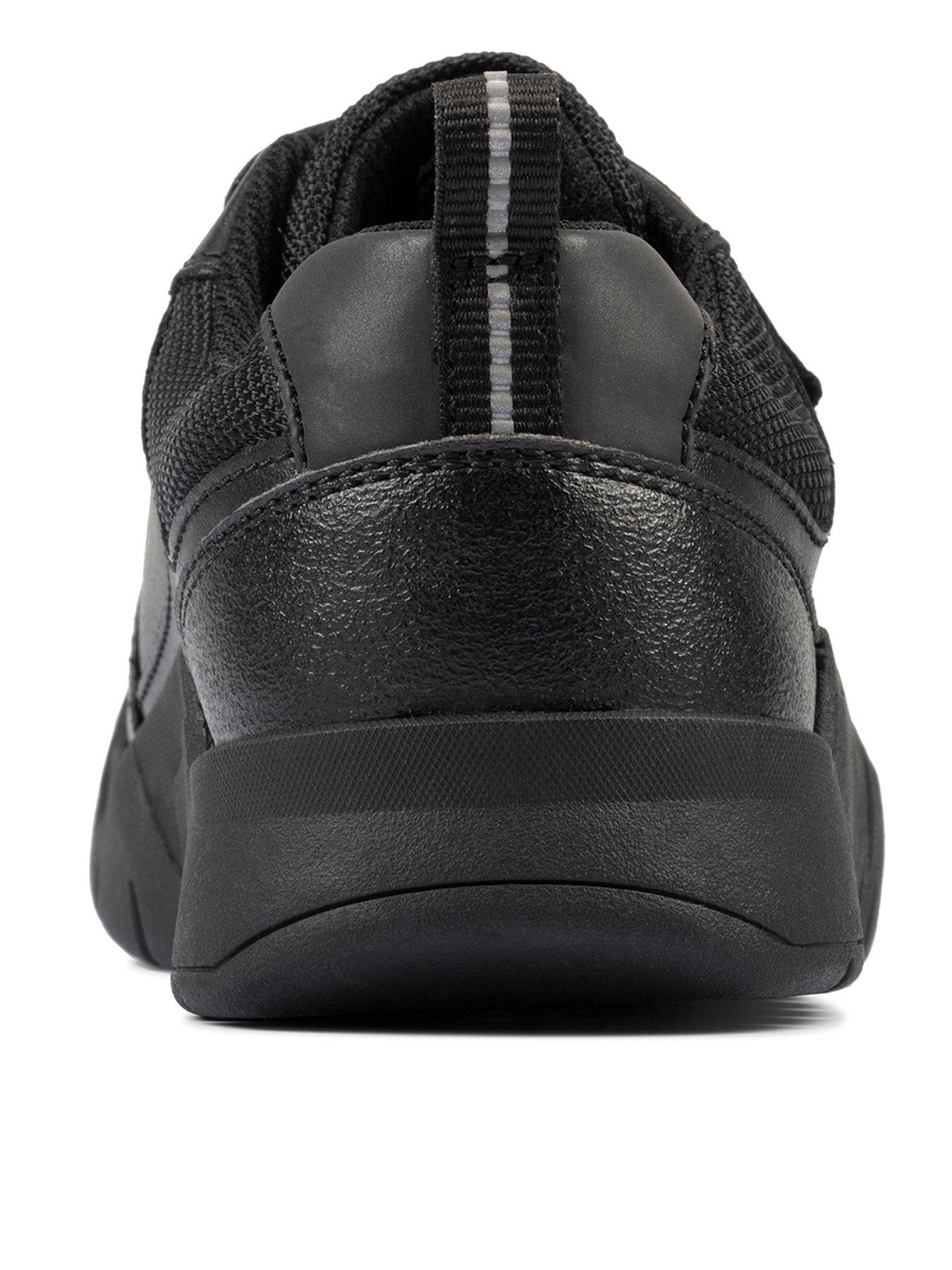 Clarks Kid Scooter Speed Strap School Shoe - Black | very.co.uk