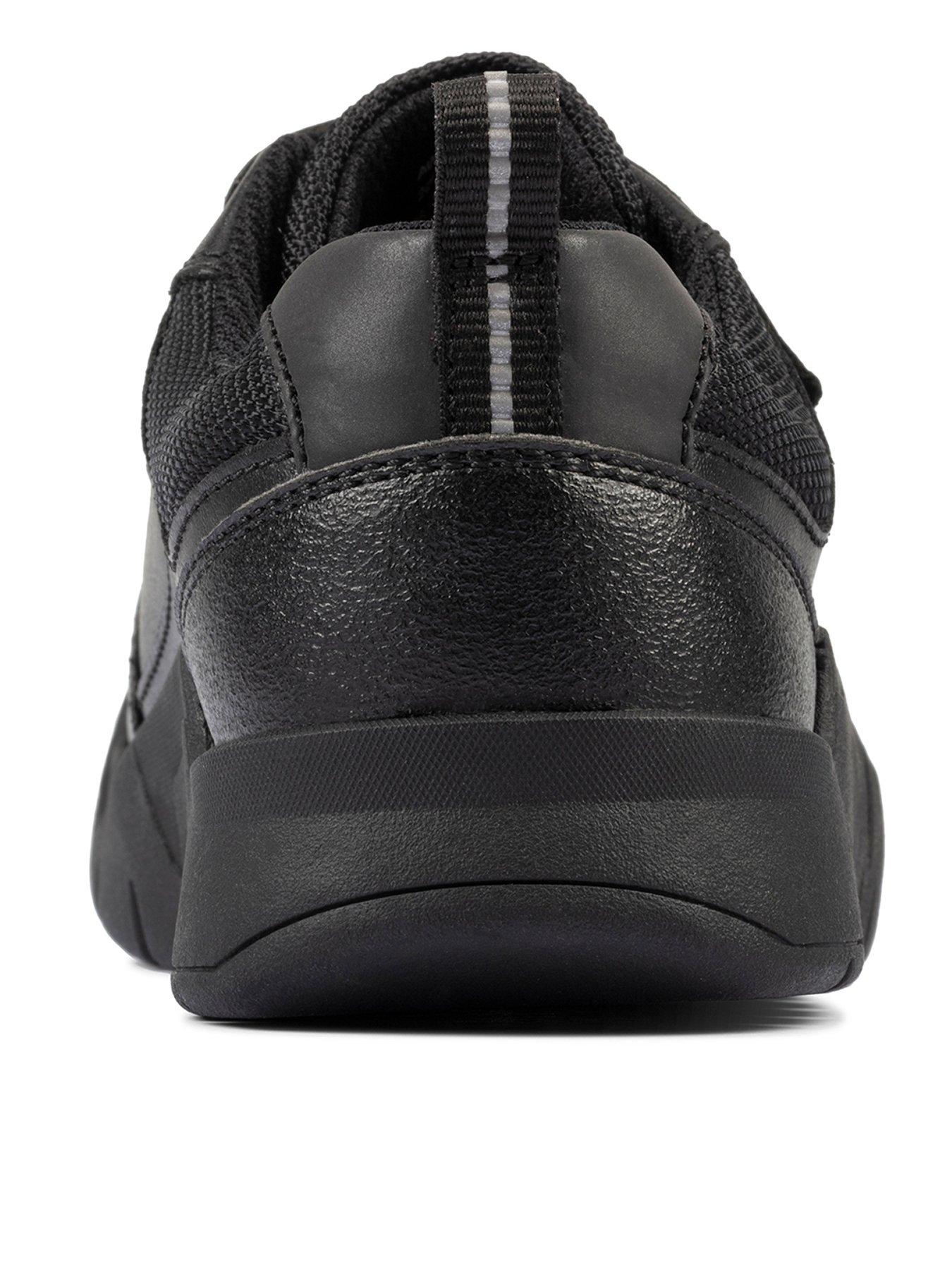 Image 2 of 7 of Clarks Kid&nbsp;Scooter Speed Strap School Shoe - Black