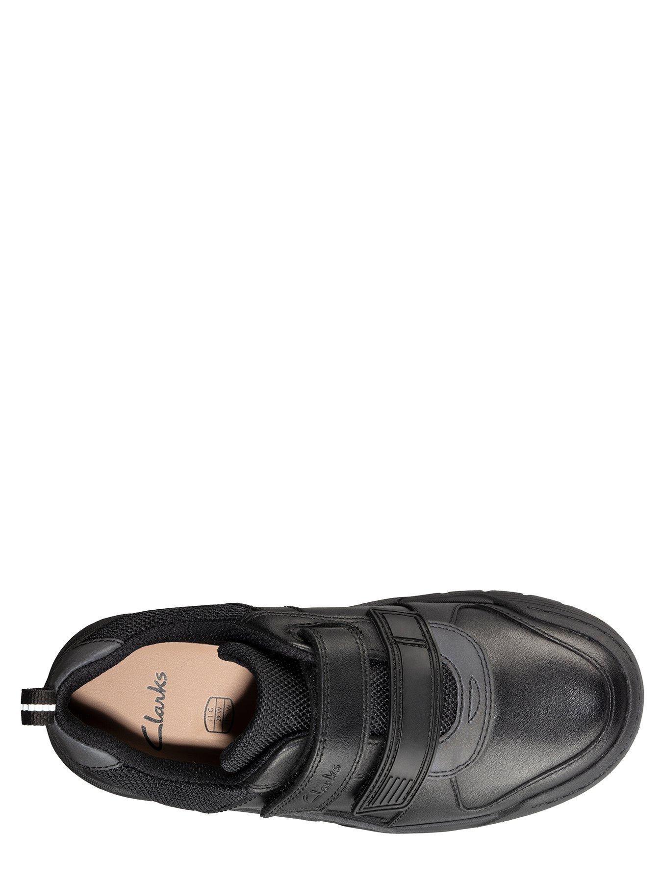 Image 4 of 7 of Clarks Kid&nbsp;Scooter Speed Strap School Shoe - Black
