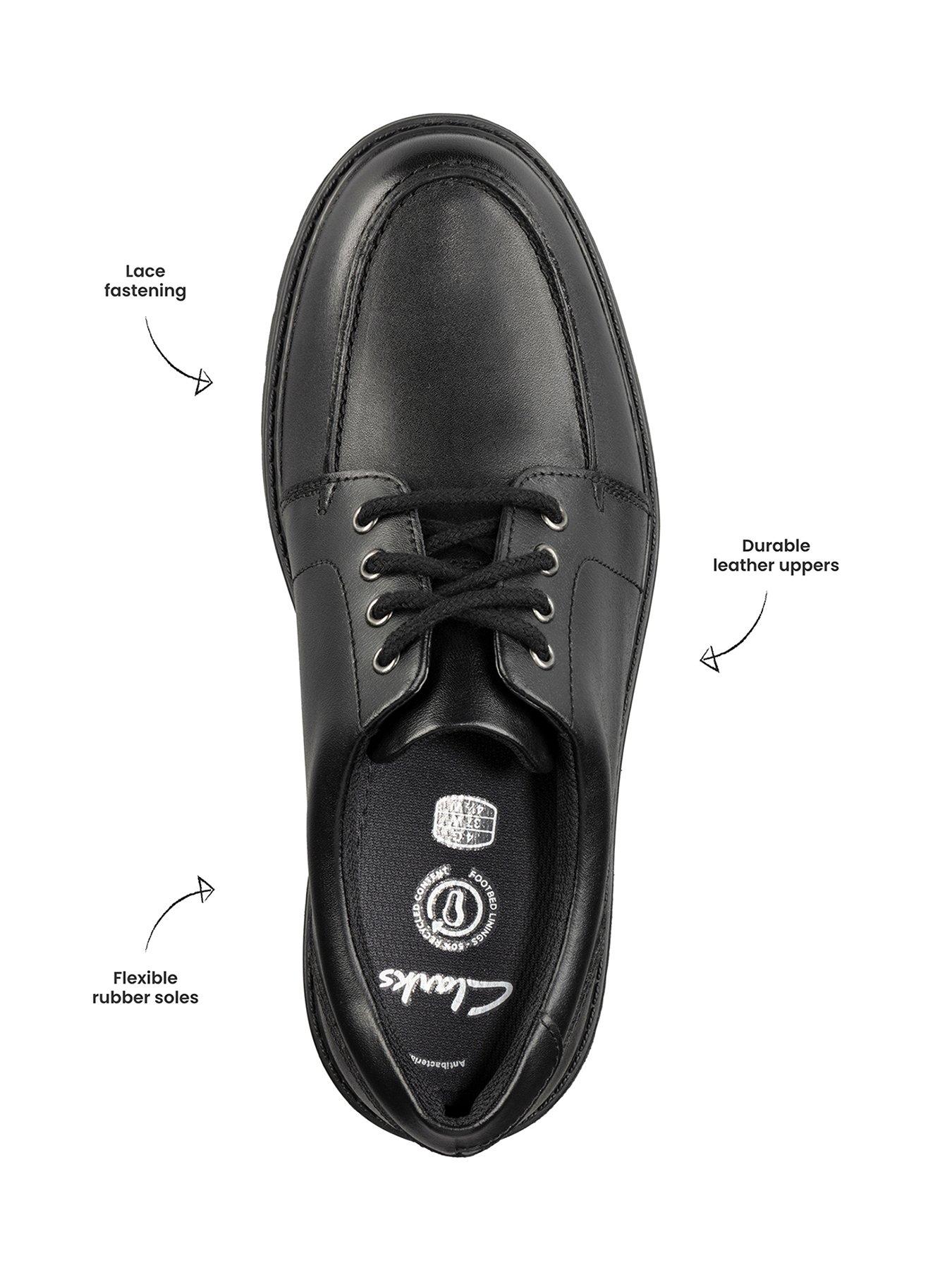 loxham pace youth black leather