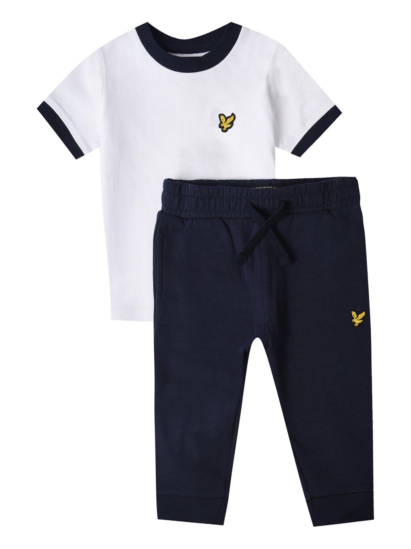 boys white jogging pants