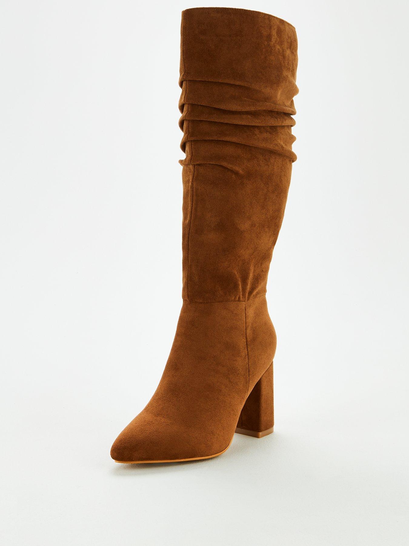 tan slouch boots uk
