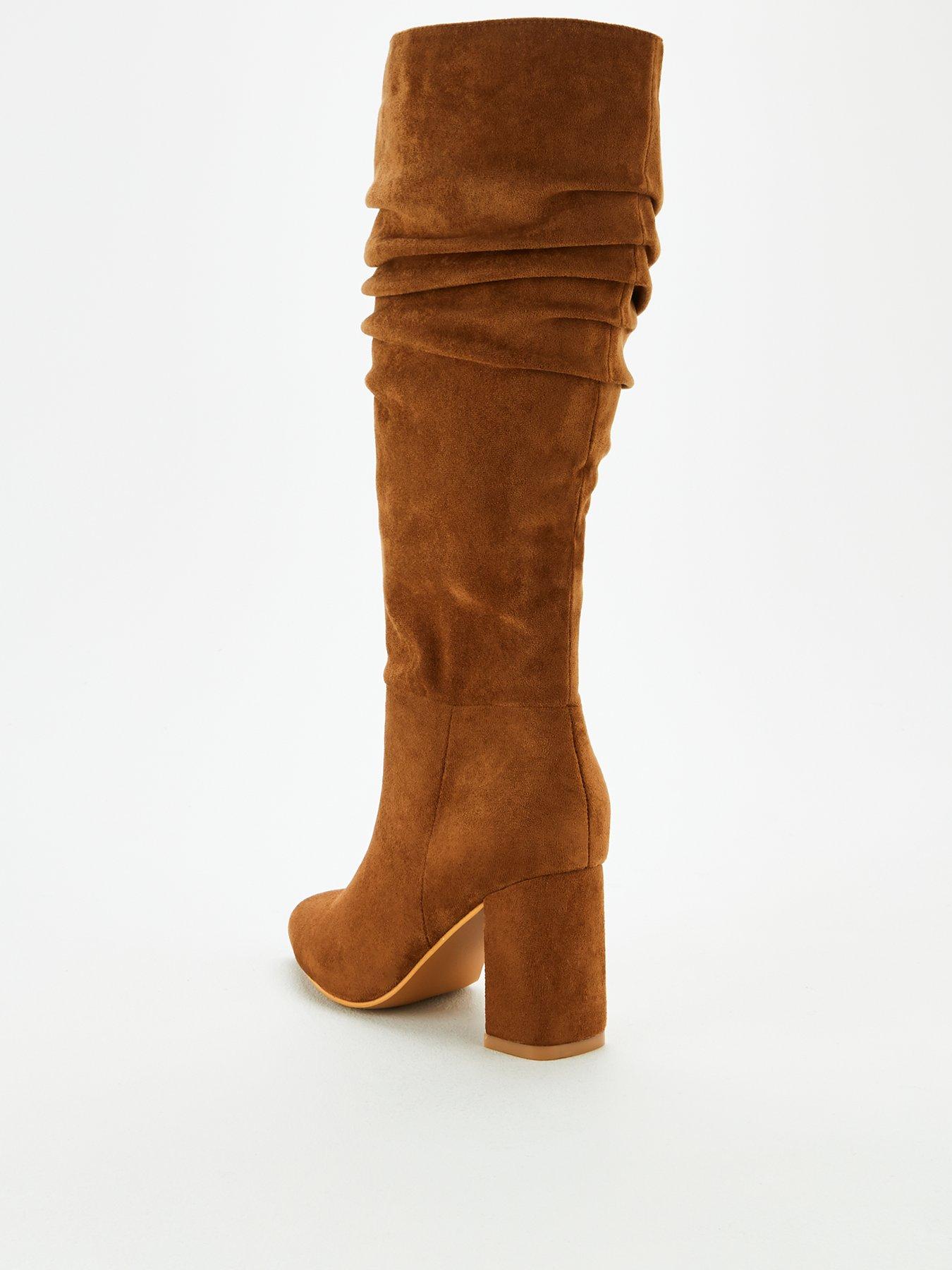 wide fitting knee high boots uk