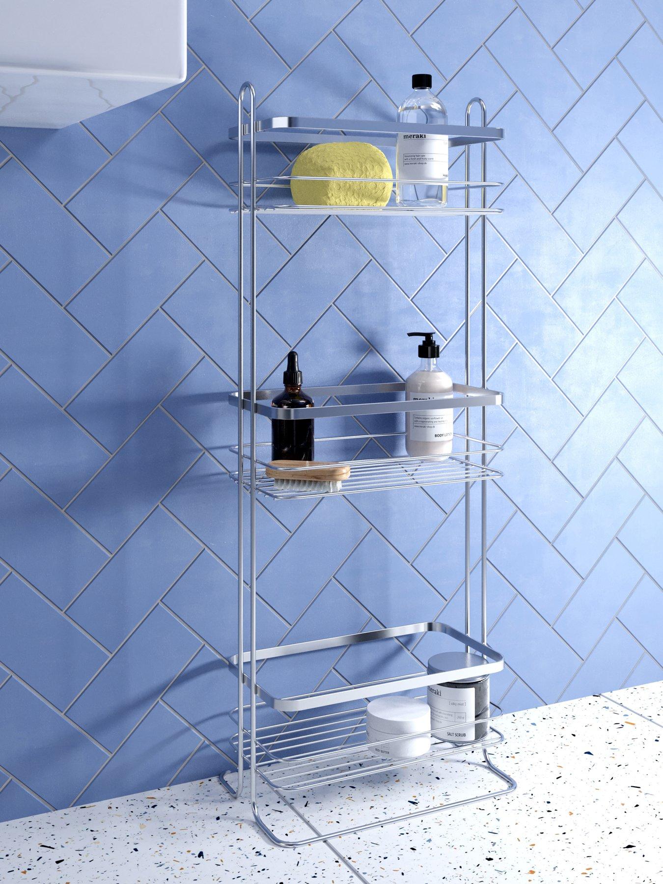 Croydex Free-Standing Three-Tier Storage Basket