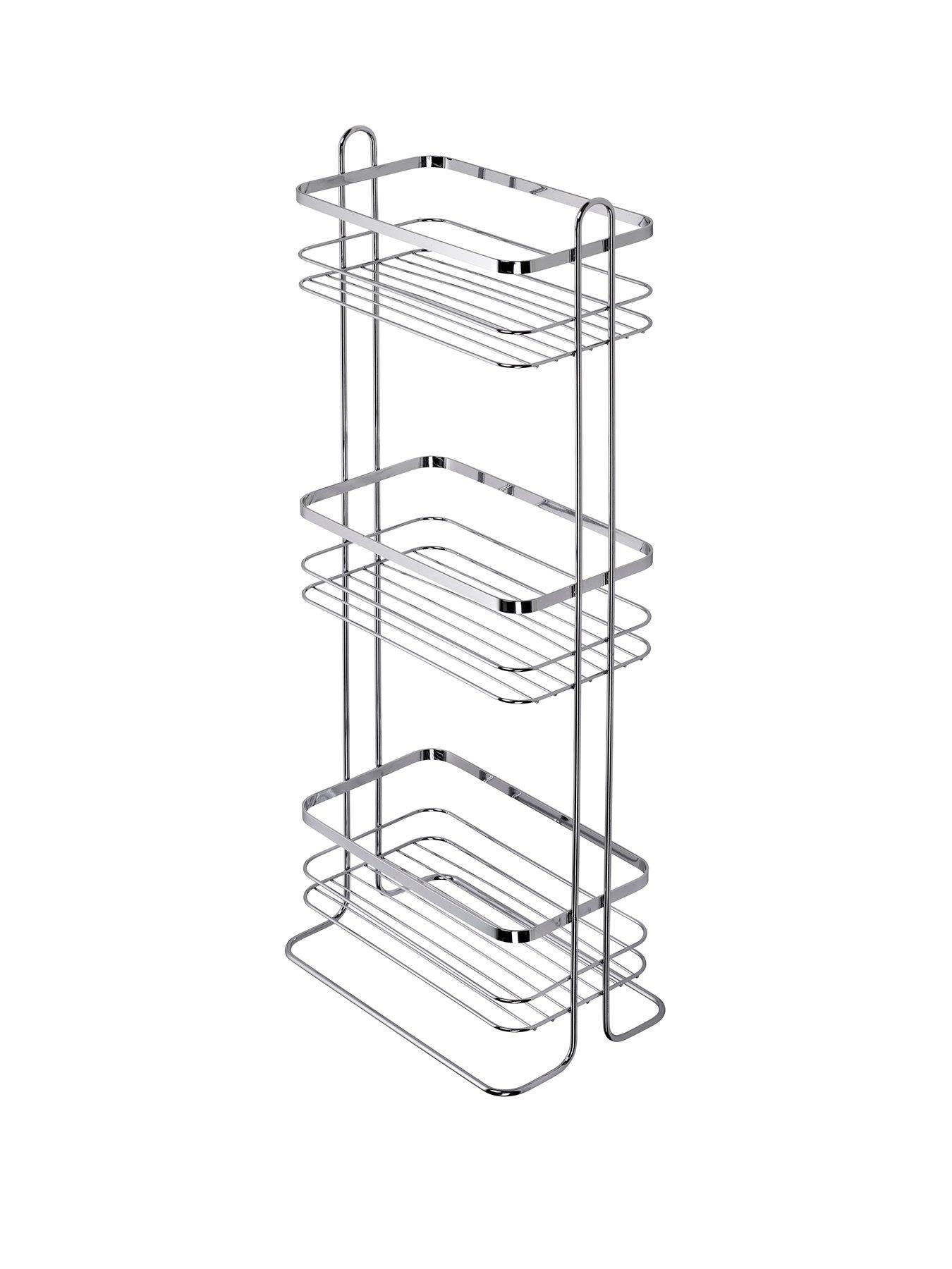 Image 2 of 4 of Croydex Free-Standing&nbsp;Three-Tier Storage Basket