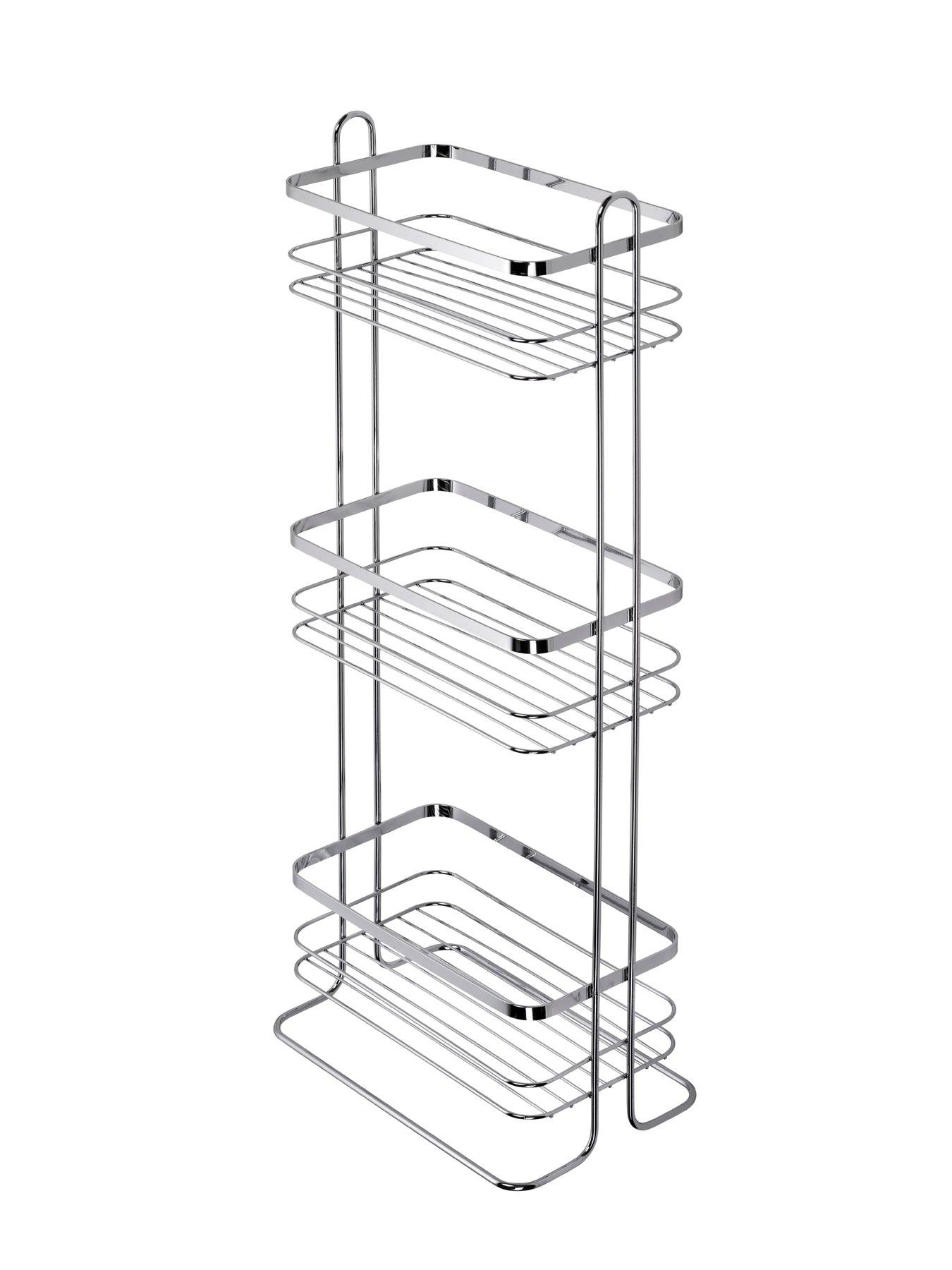 Image 3 of 3 of Croydex Free-Standing&nbsp;Three-Tier Storage Basket