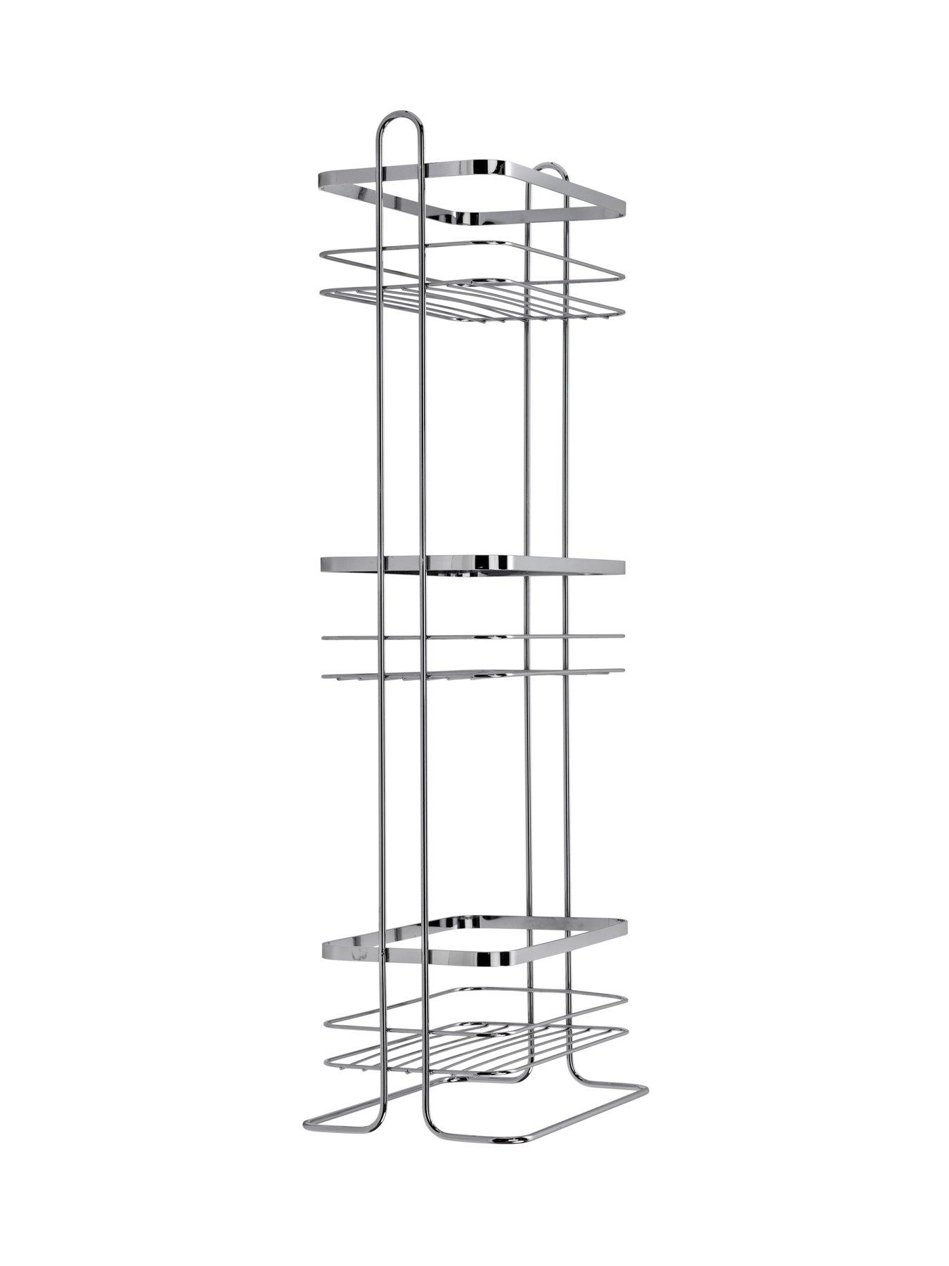 Image 4 of 4 of Croydex Free-Standing&nbsp;Three-Tier Storage Basket